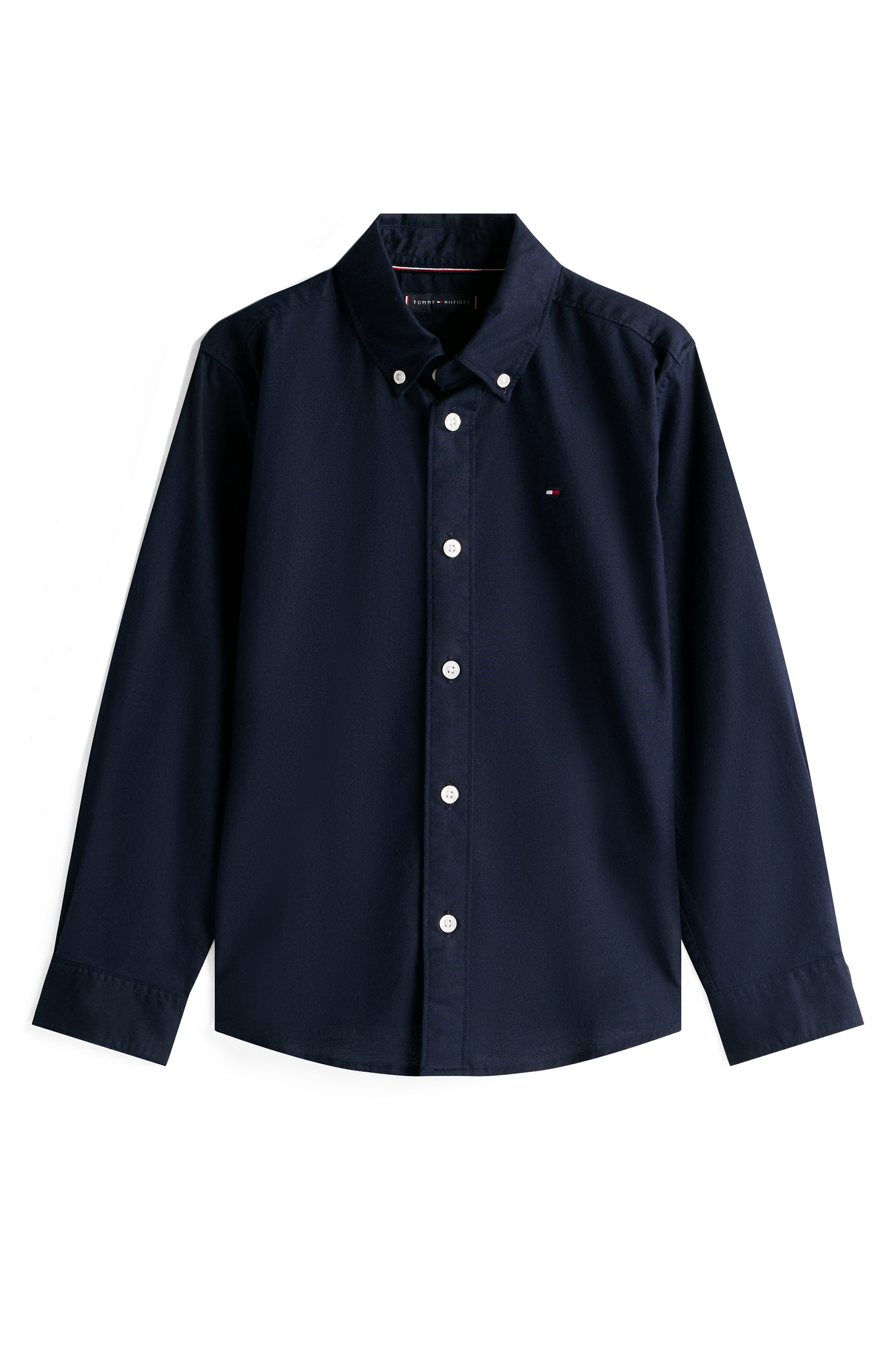 Baby blouse/overhemd blauw