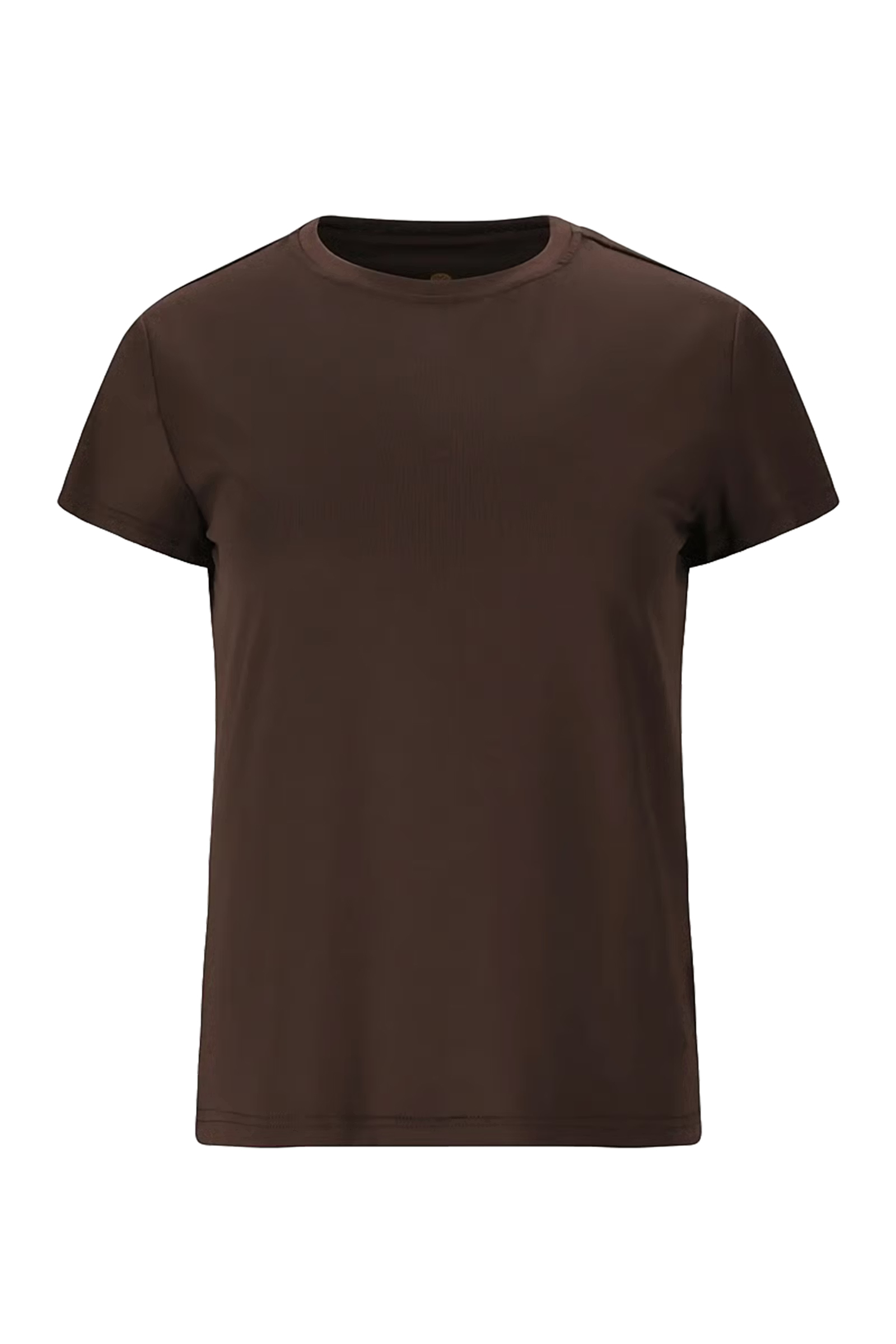 Fitness dames t-shirt km bruin