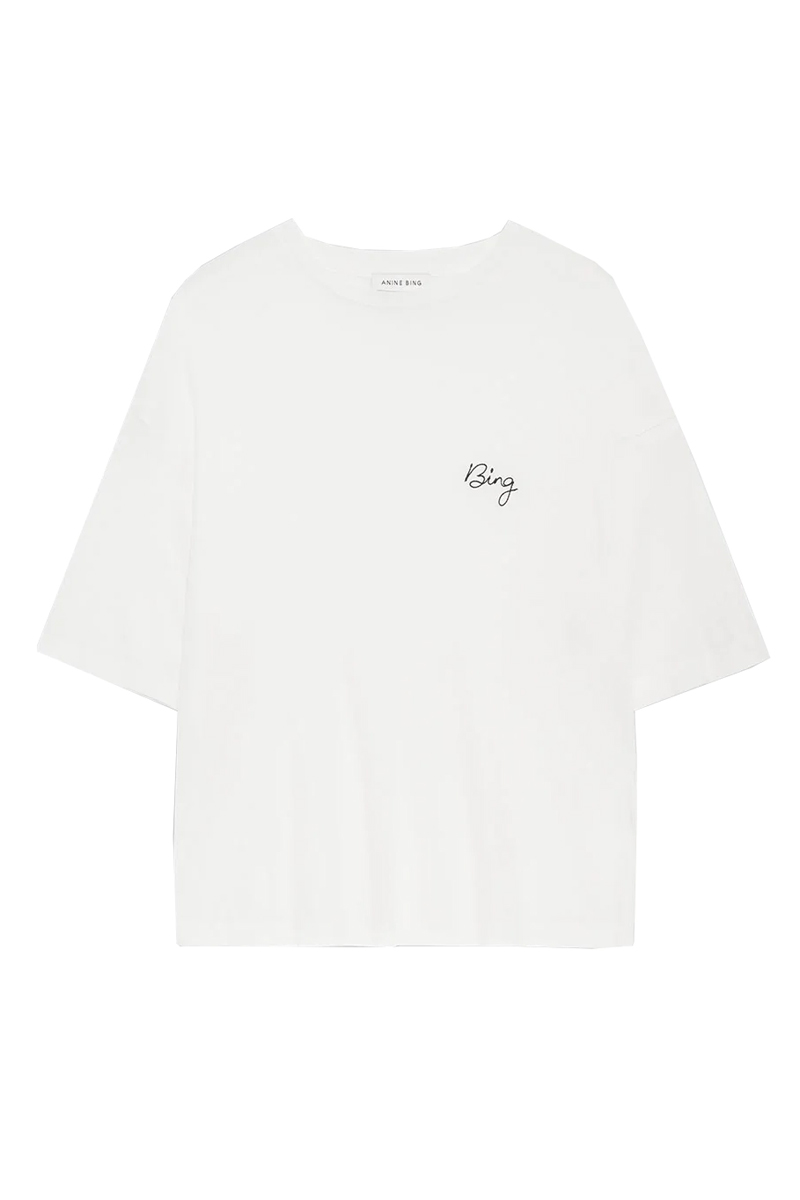 Dames t-shirt korte mouw ecru