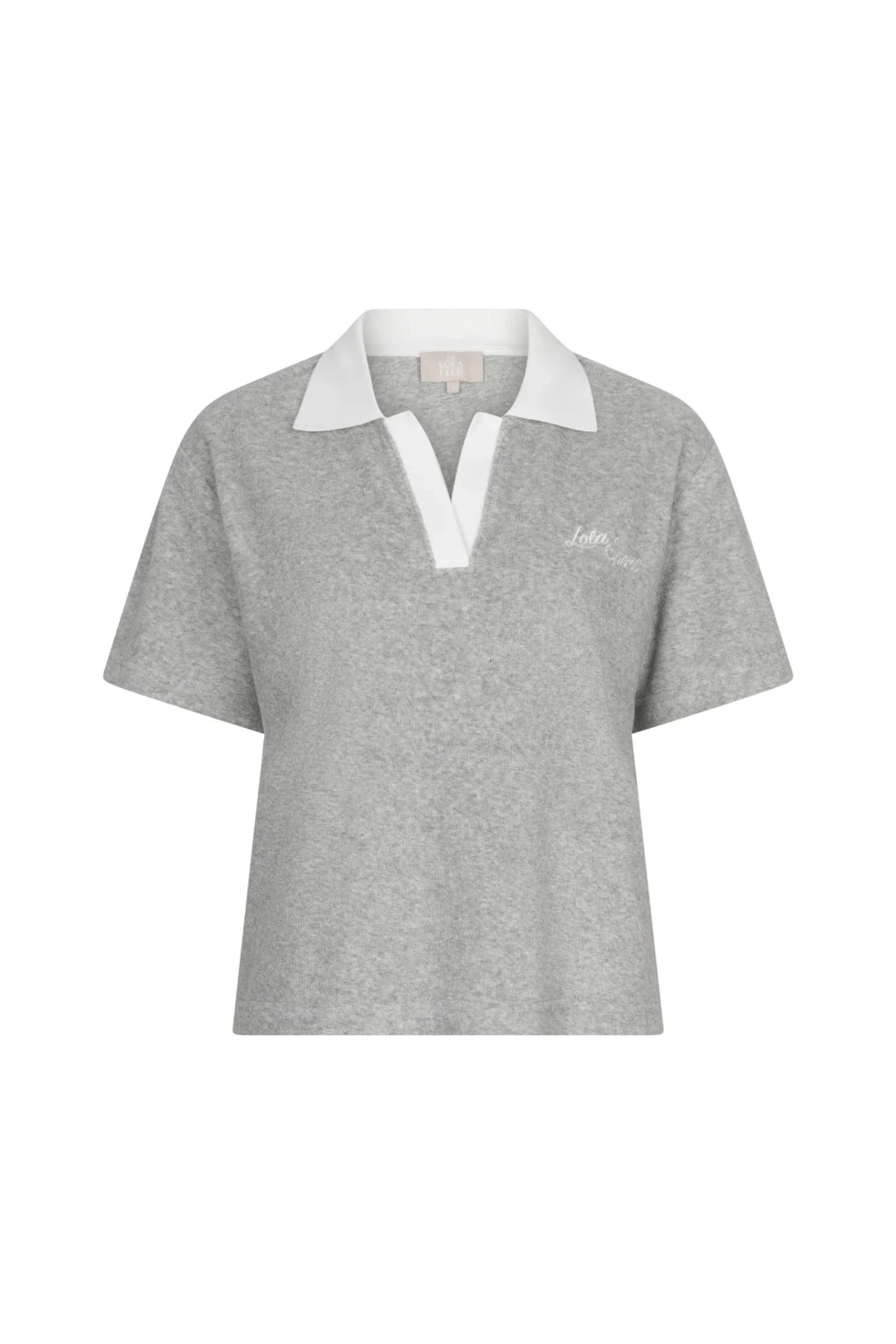 Casual dames polo km grijs