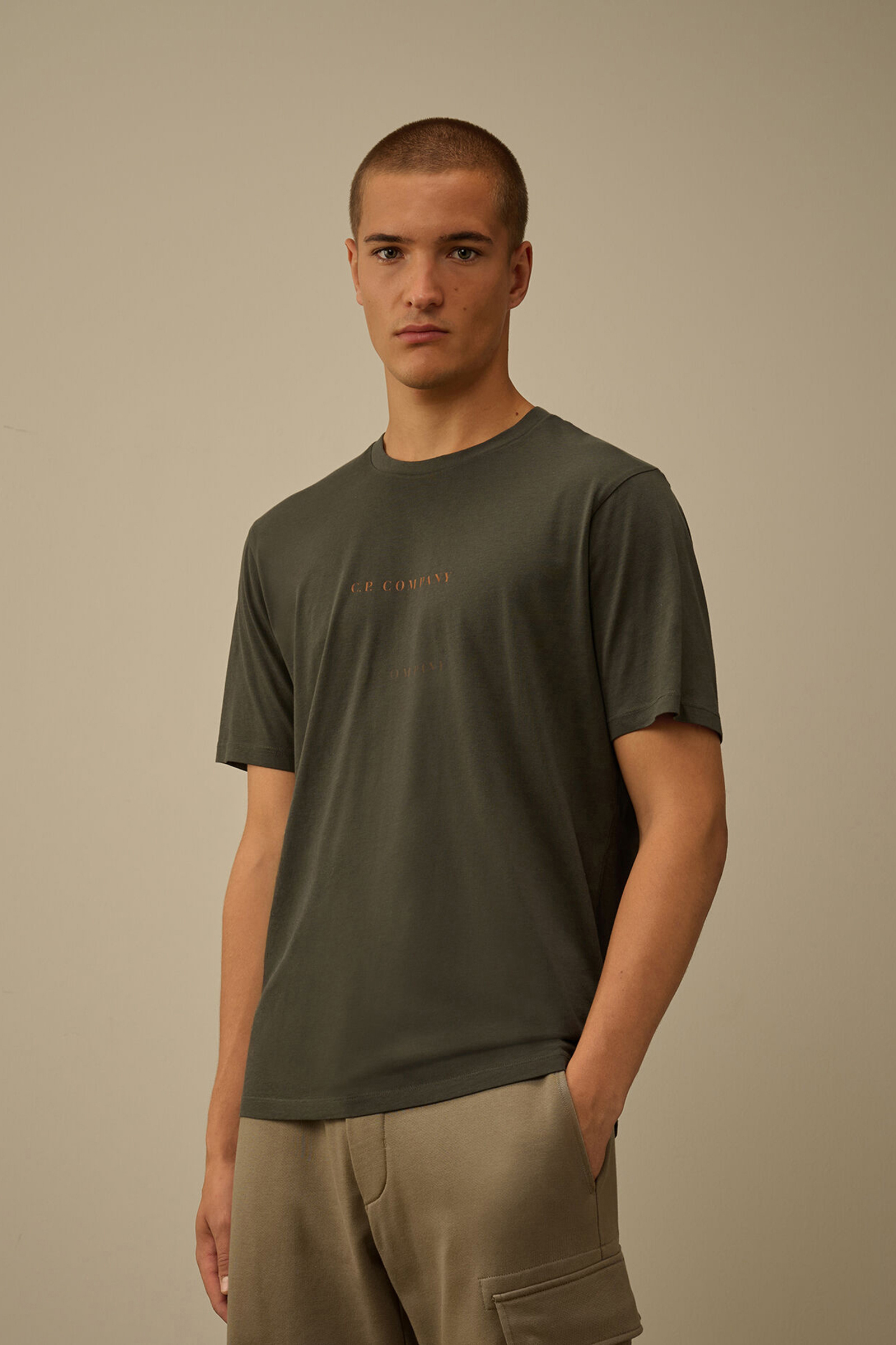 Heren t-shirt kortemouw groen