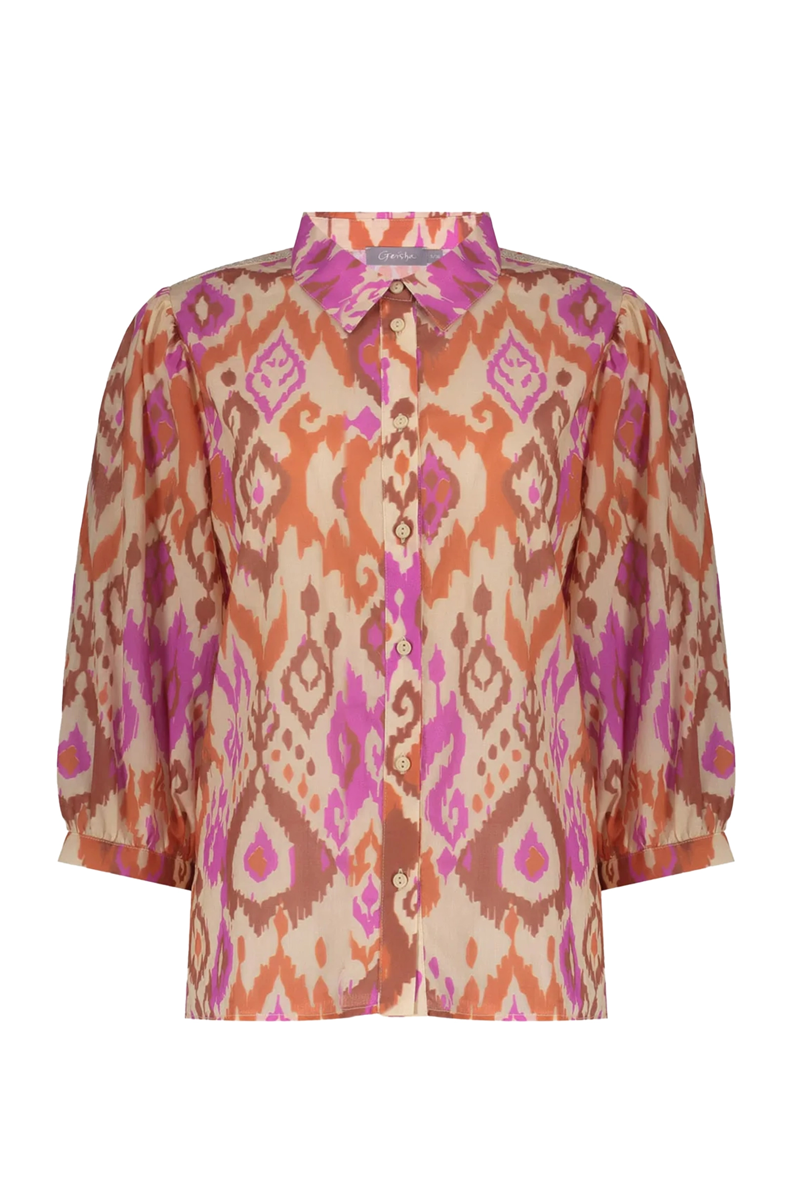 Dames blouse korte mouw ecru