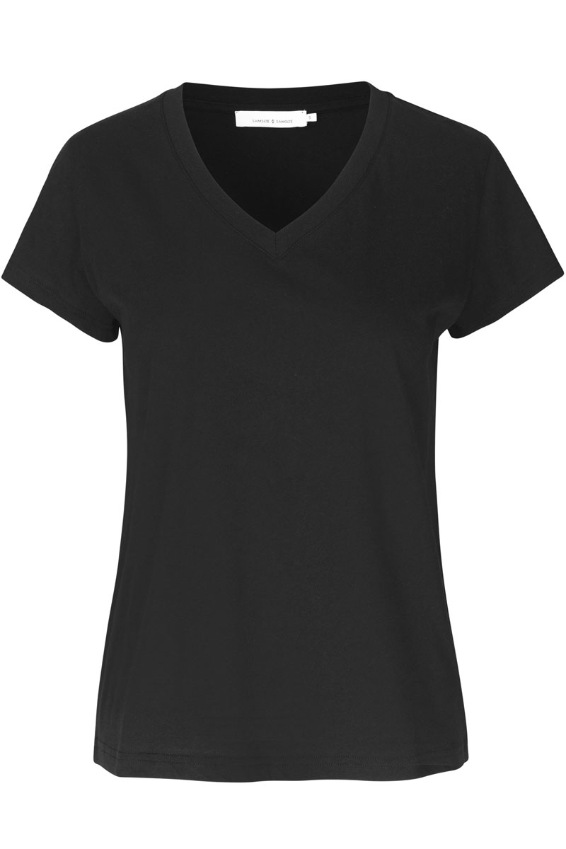 Dames t-shirt korte mouw zwart
