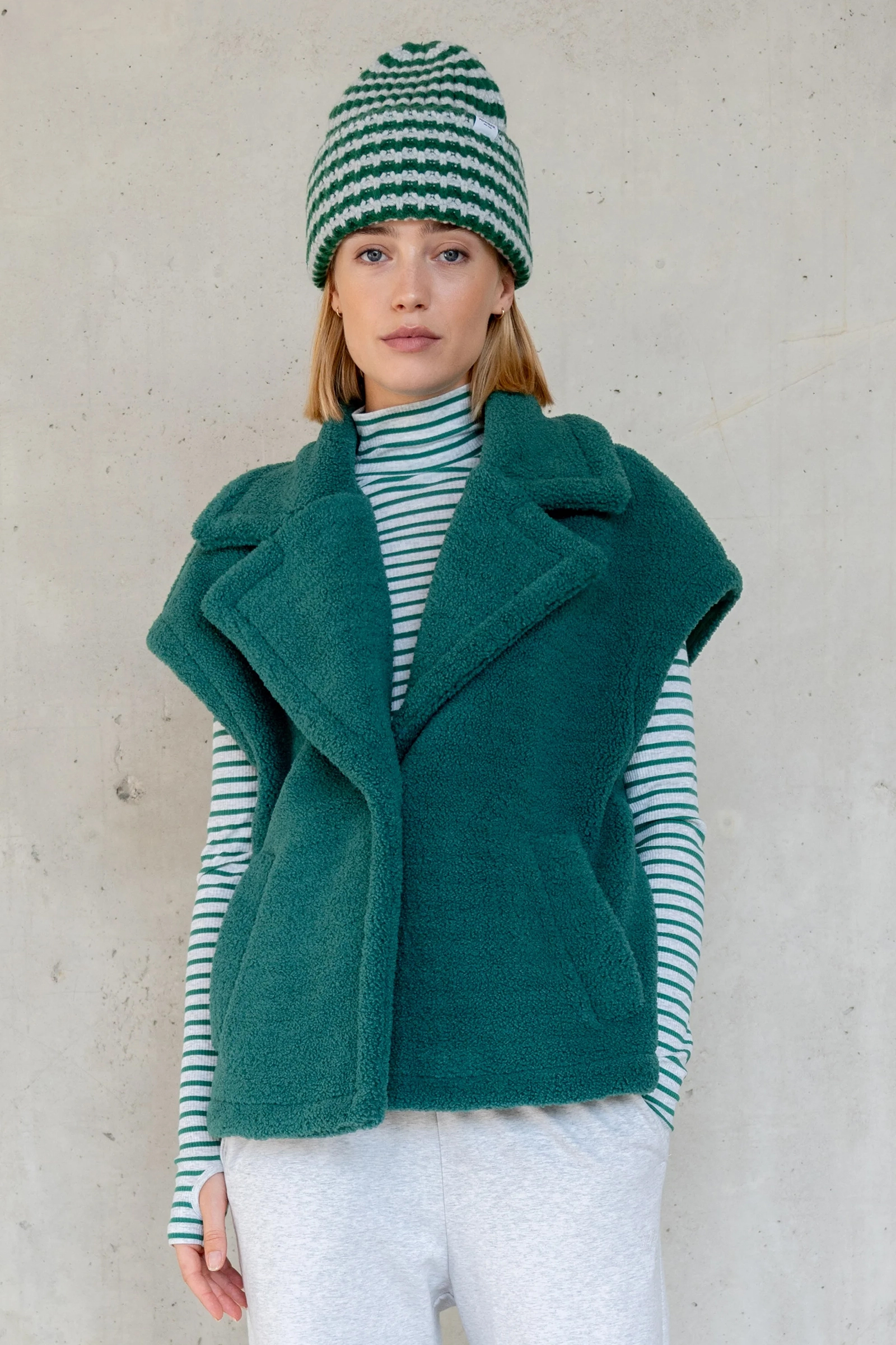 Dames gilet groen
