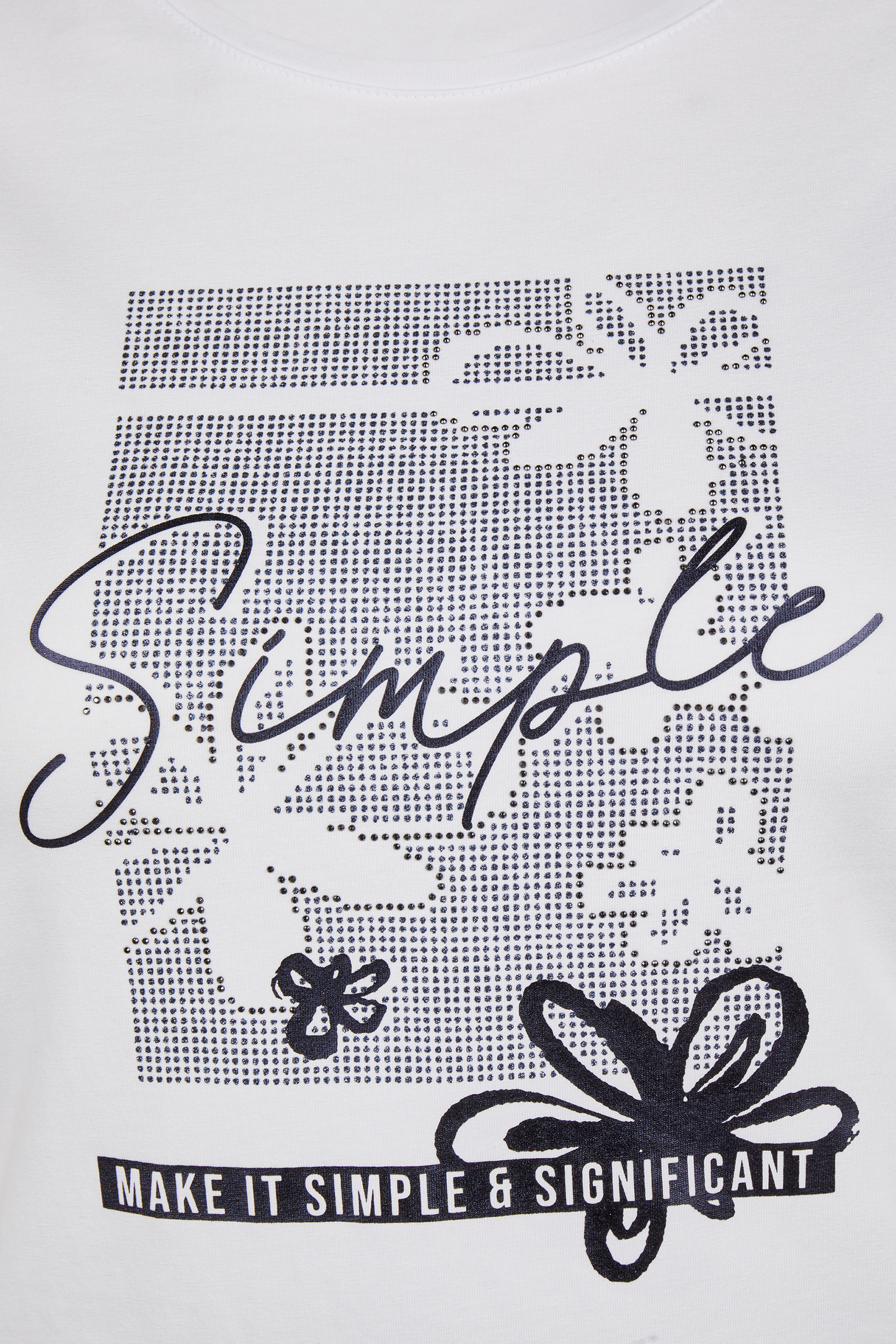 Dames t-shirt korte mouw wit