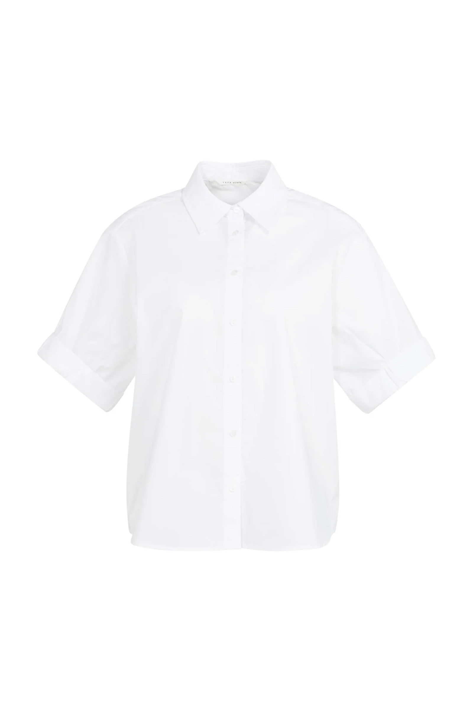 Dames blouse lange mouw wit