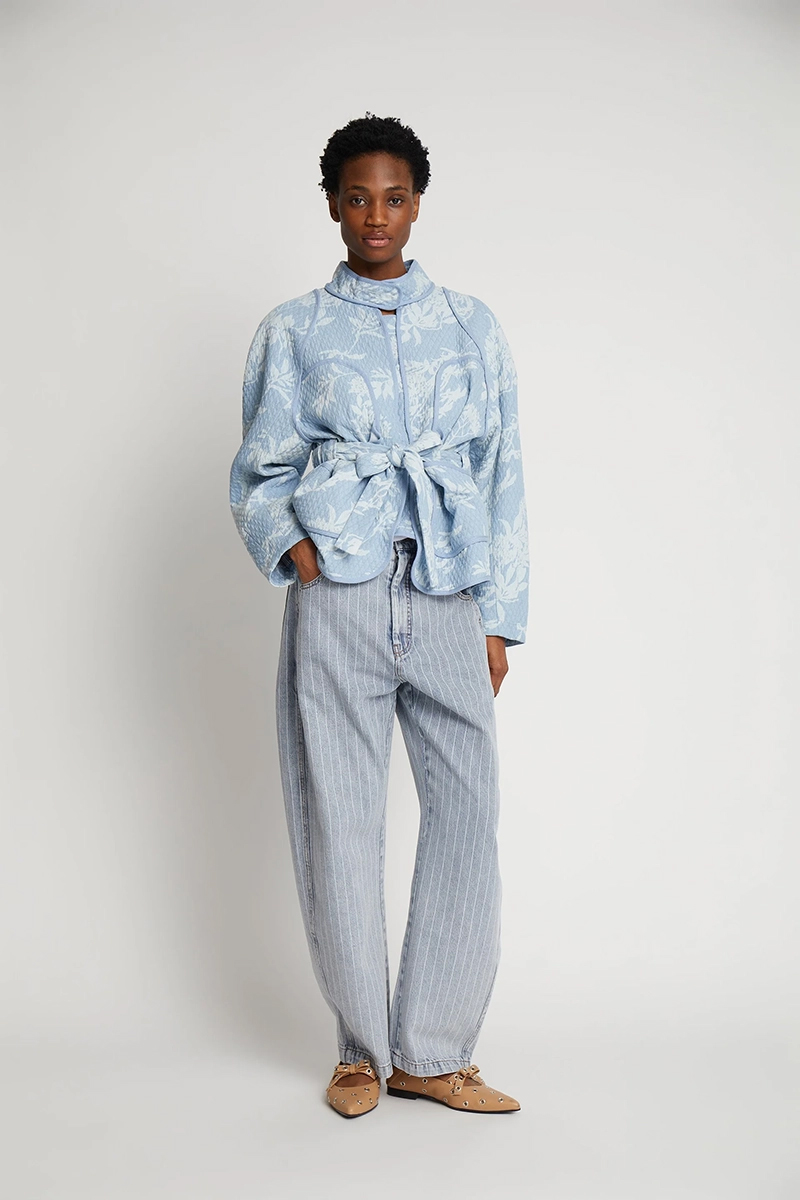 Dames jas blauw