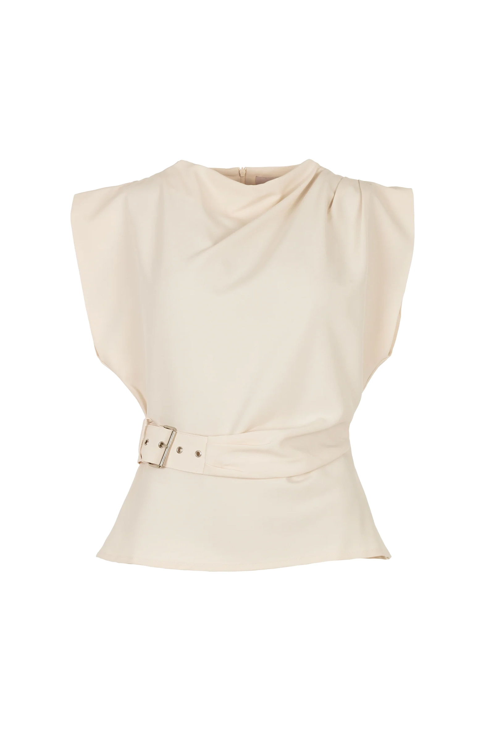 Dames top ecru
