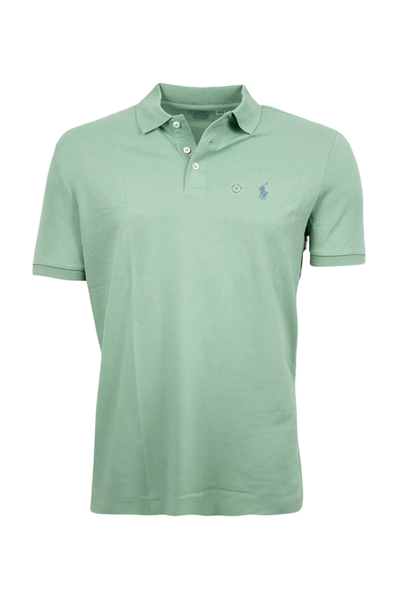 Heren polo korte mouw groen