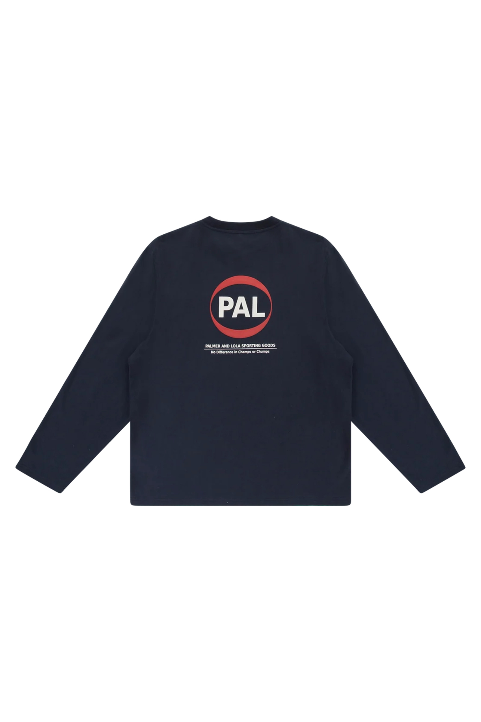 Heren t-shirt lange mouw blauw