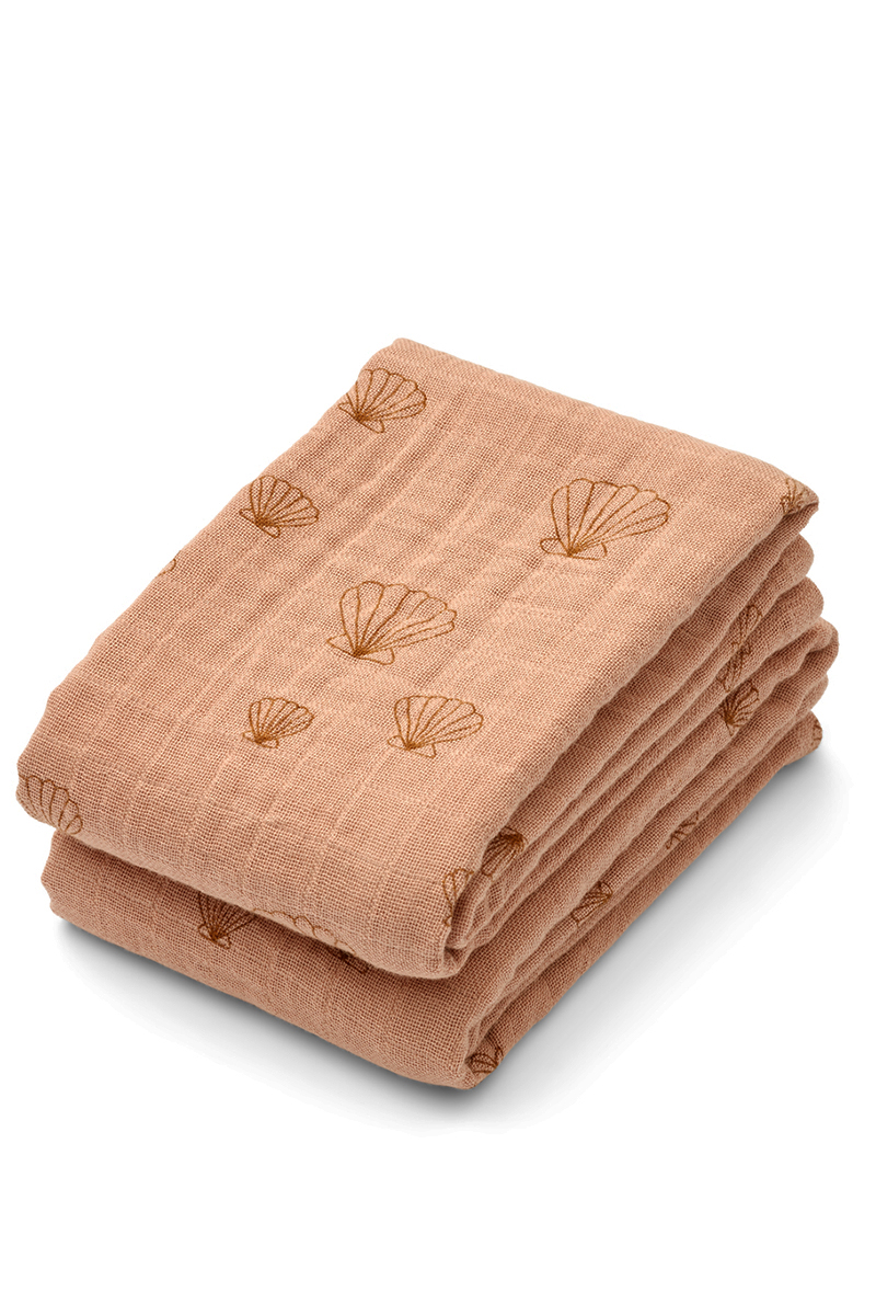 Liewood Lewis  muslin cloth 2pack Rose-1 1