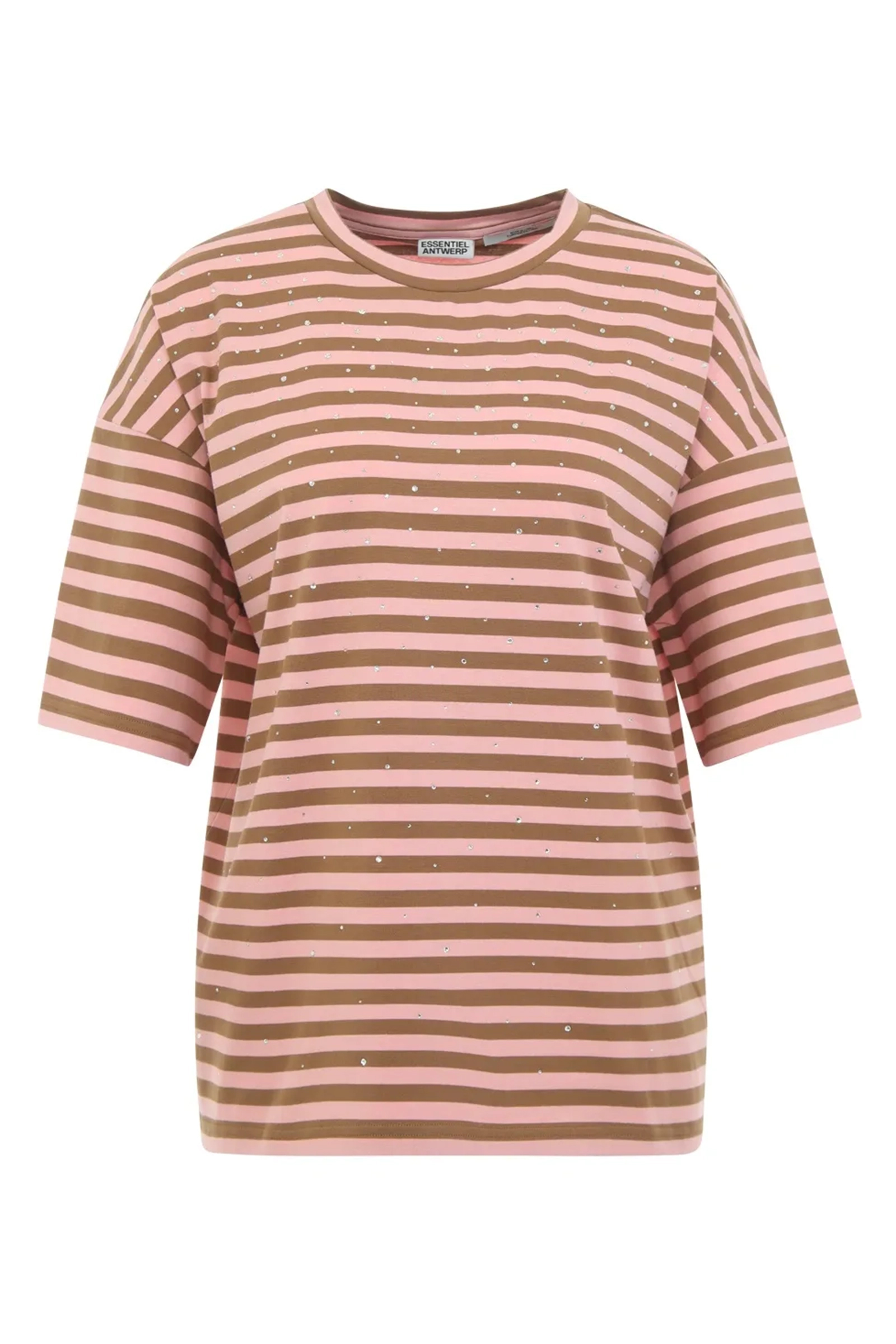 Dames t-shirt korte mouw rose