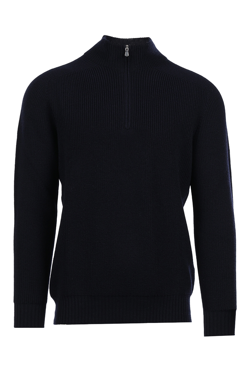 Per Venti MOCK ZIP Blauw-1 1