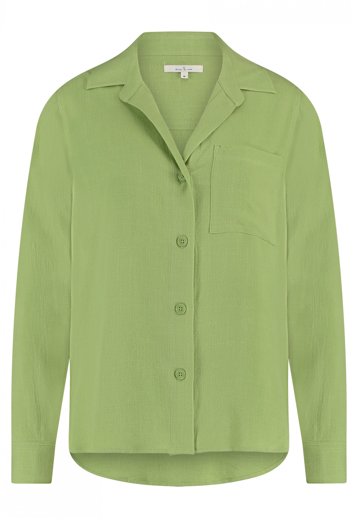 Dames blouse lange mouw groen