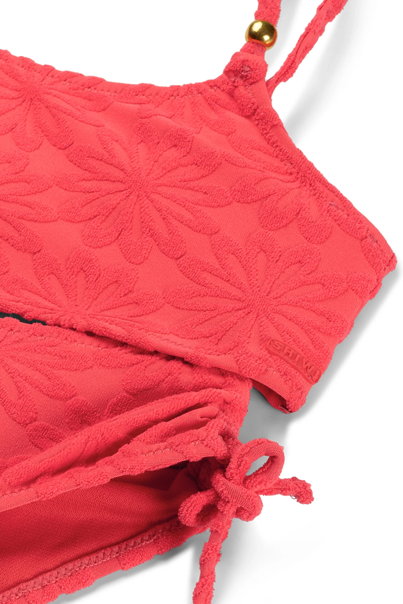 Bad/beach meisjes bikini rood