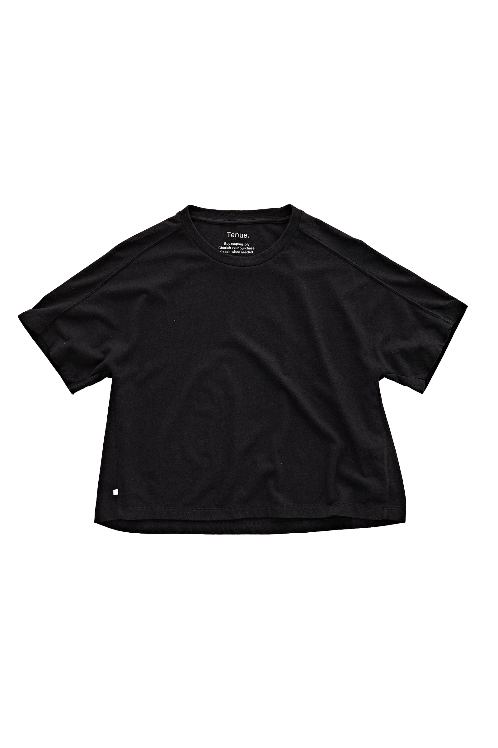 Dames t-shirt korte mouw zwart