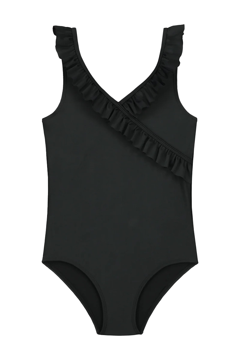 Bad/beach meisjes badpak mode zwart