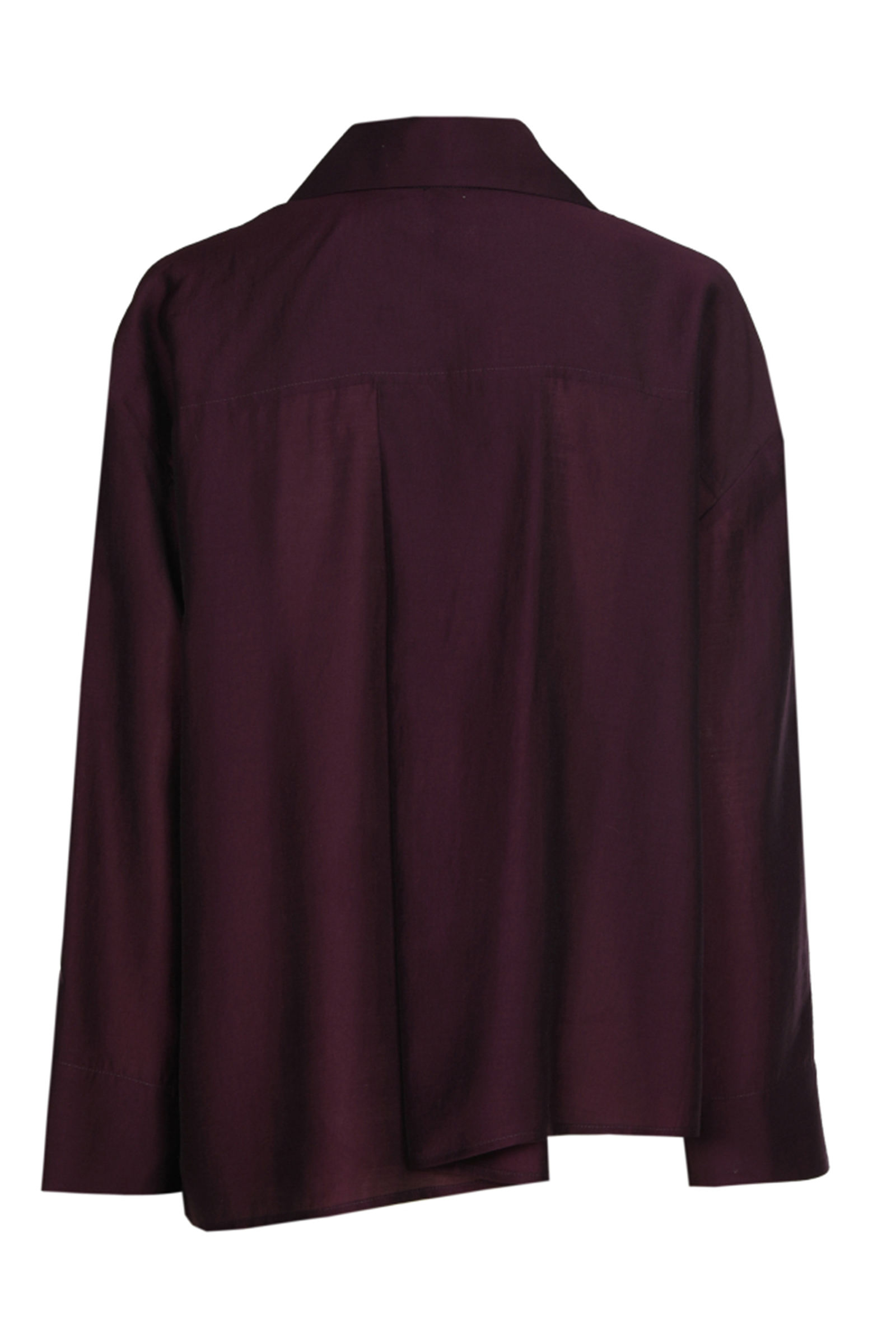 Dames blouse lange mouw paars