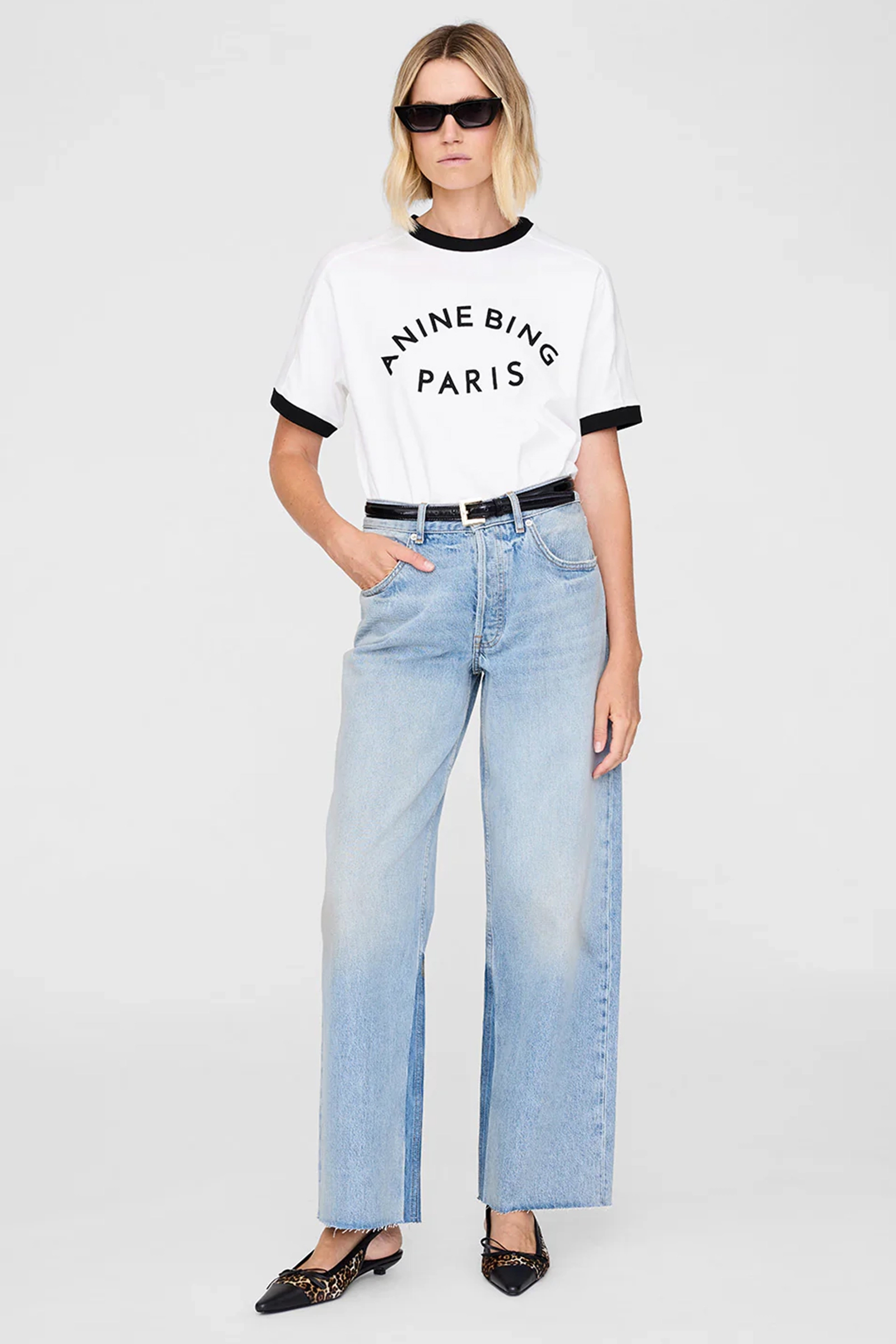 Dames t-shirt korte mouw ecru