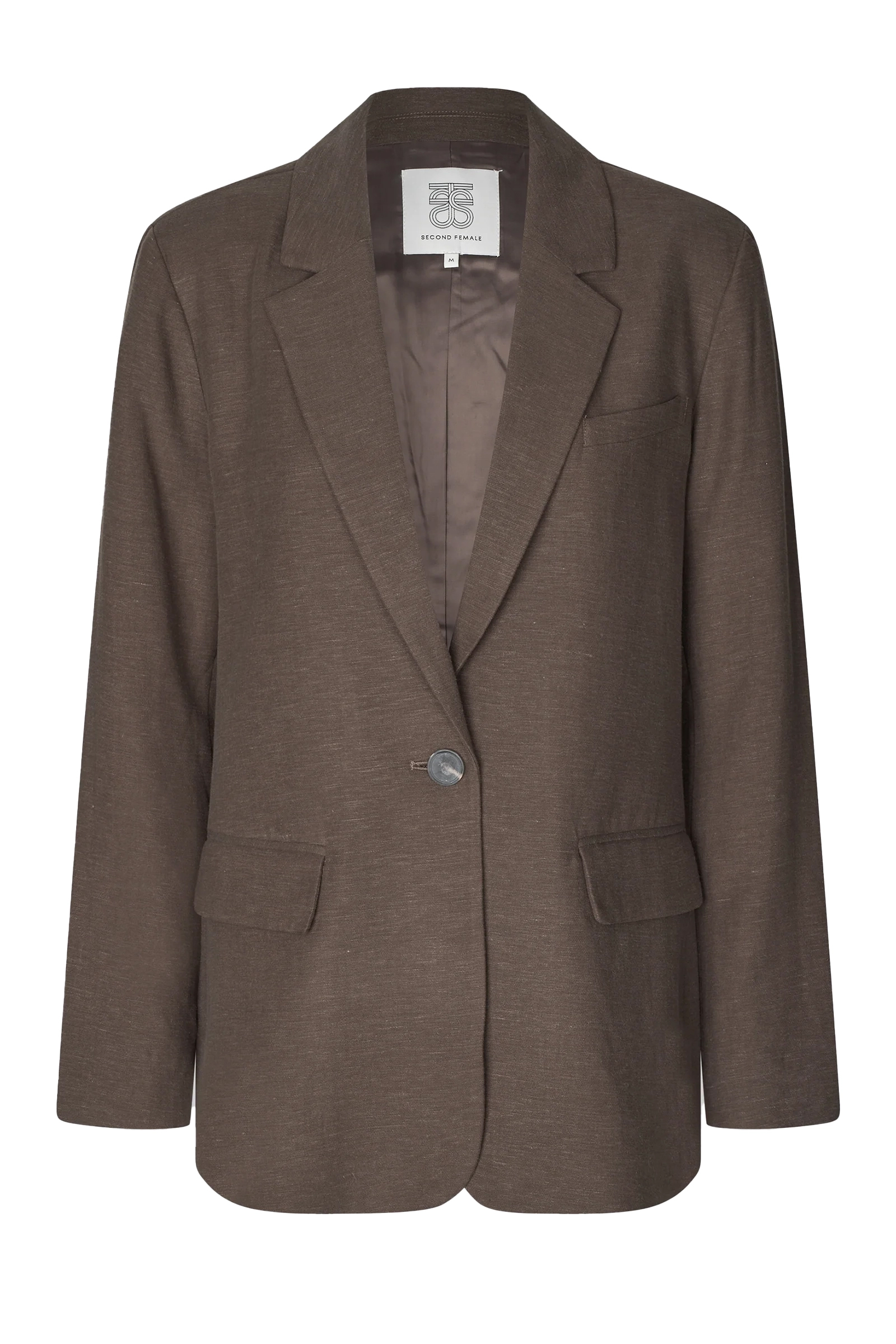 Dames blazer bruin
