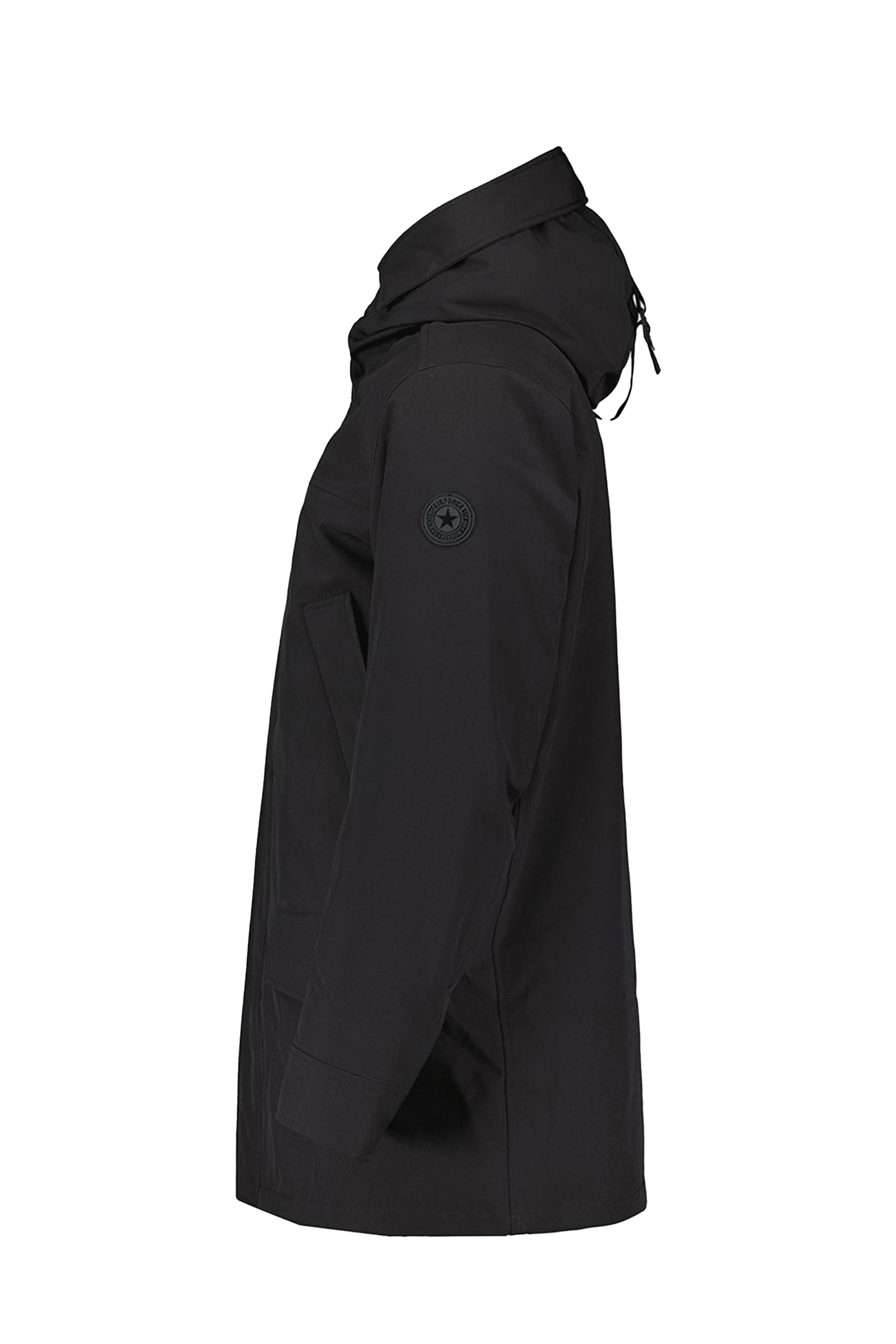 Heren parka zwart
