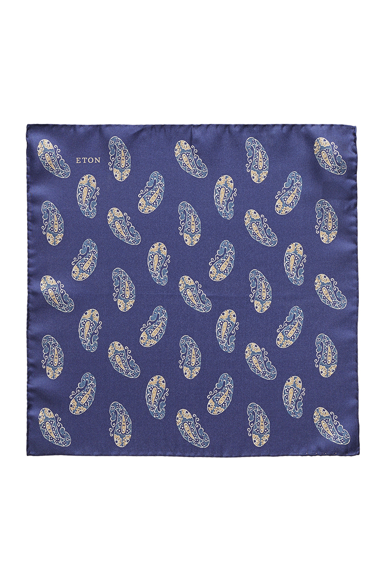 Eton Pocket Square Blauw-1 3