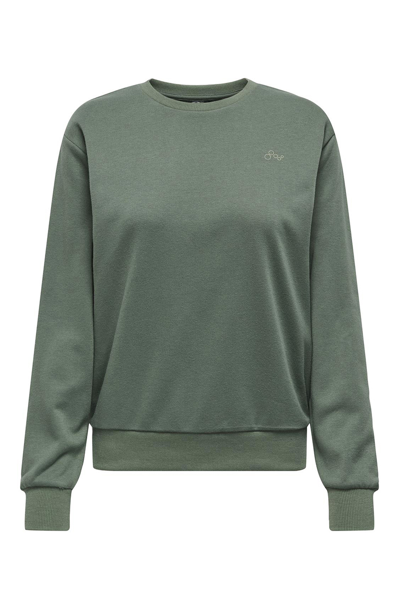 Fitness dames sweater groen