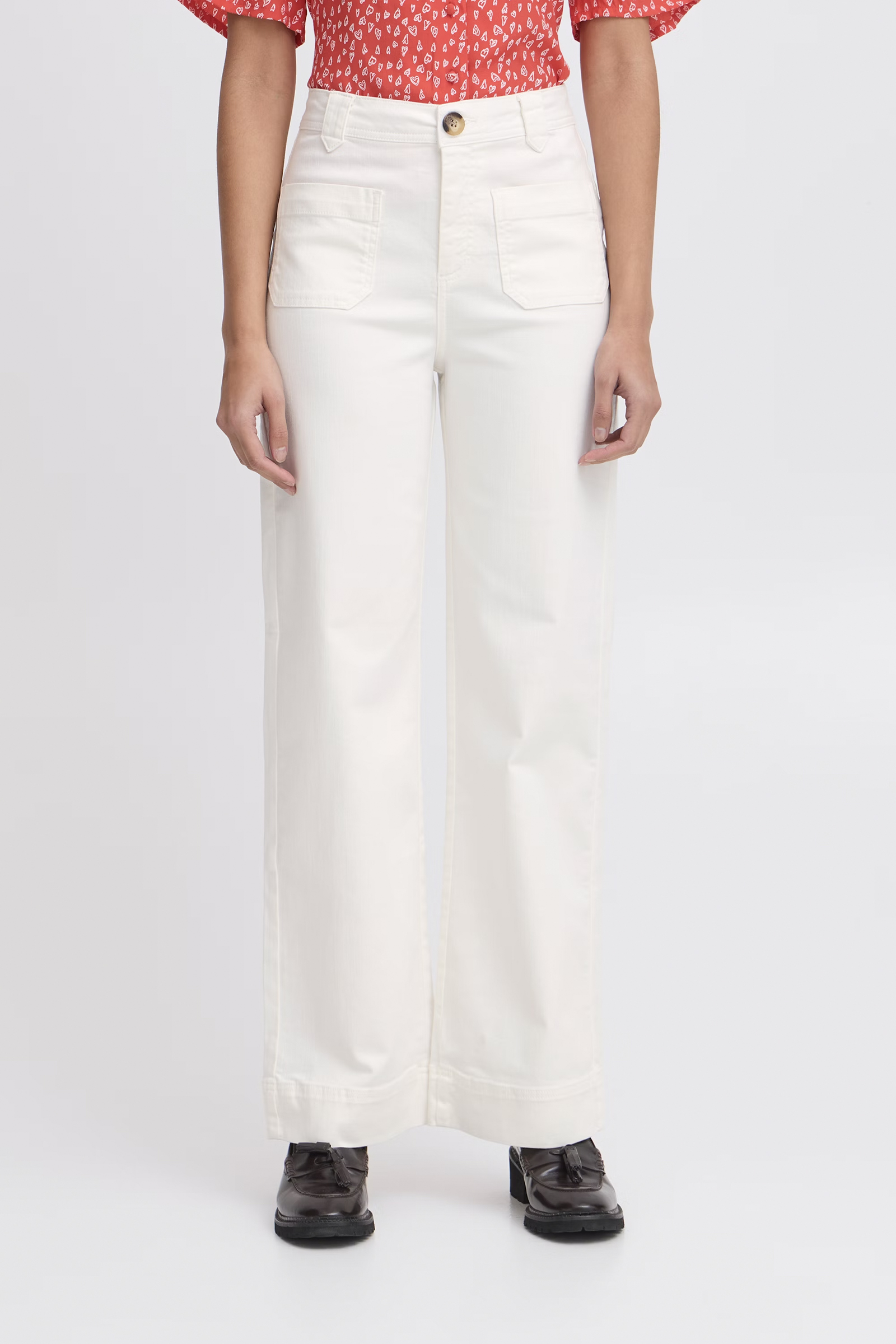 Dames broek ecru