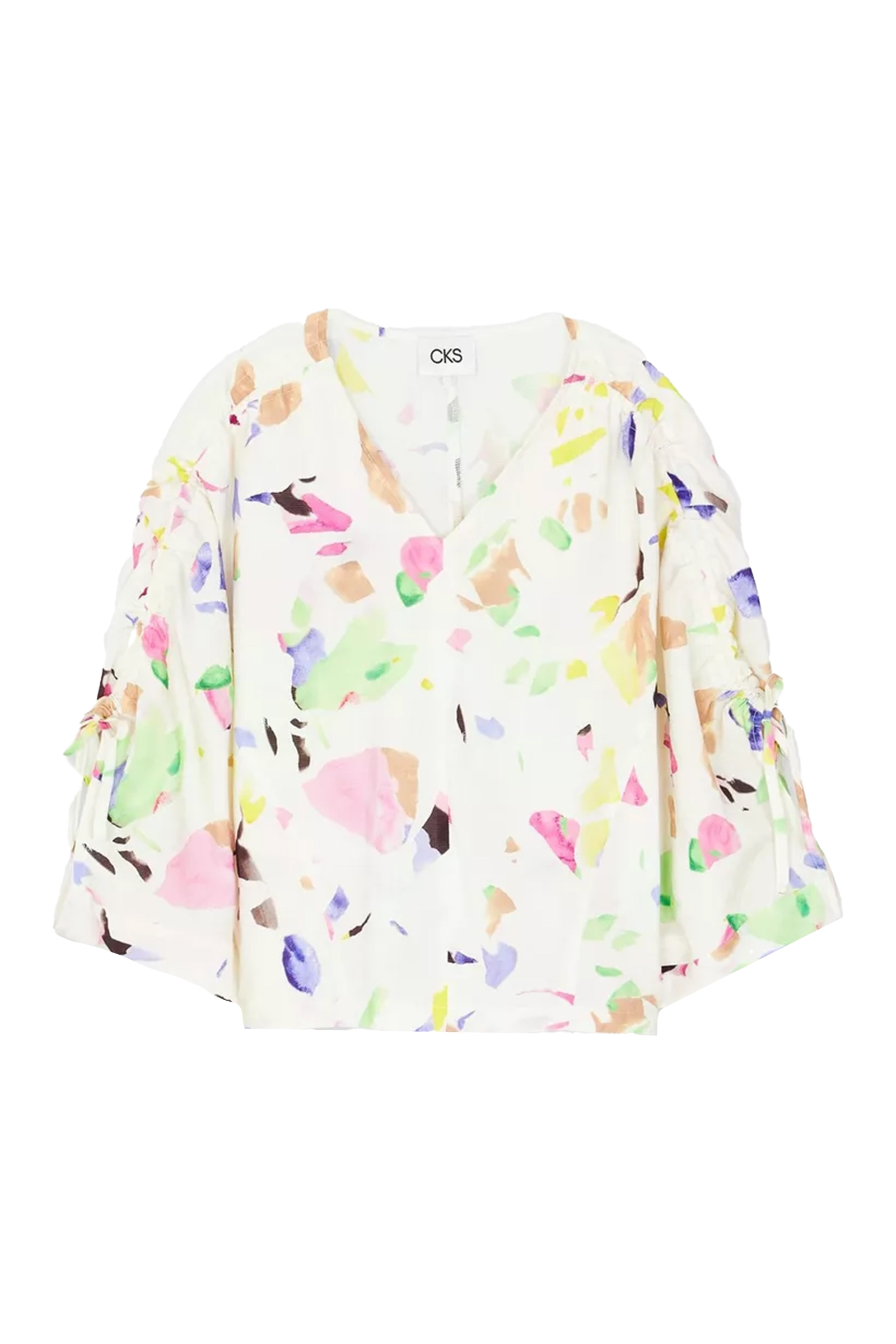 Dames blouse lange mouw ecru