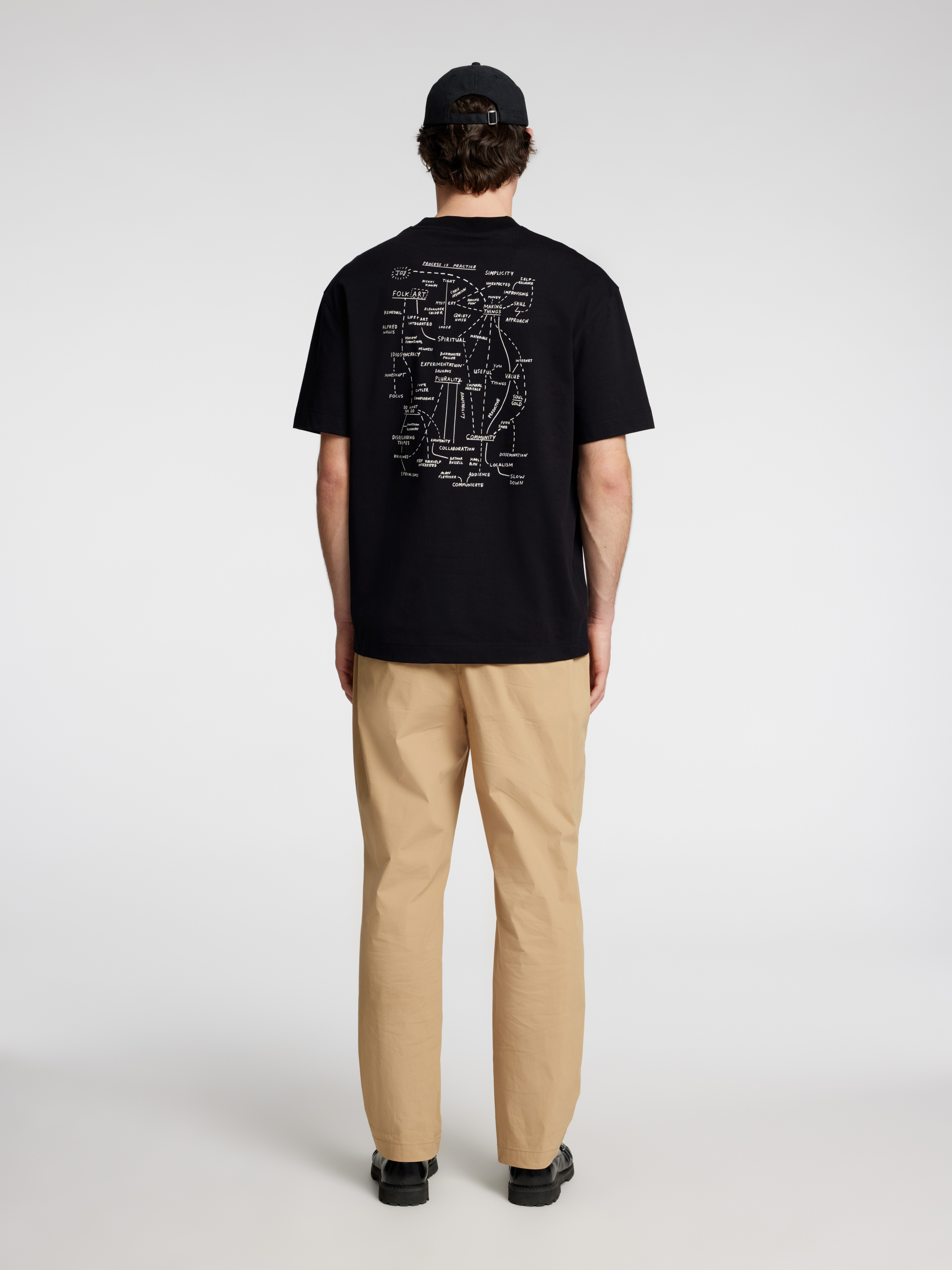 Selected SLHRELAXNIC LICENSE SS O-NECK TEE 179099-Black 4