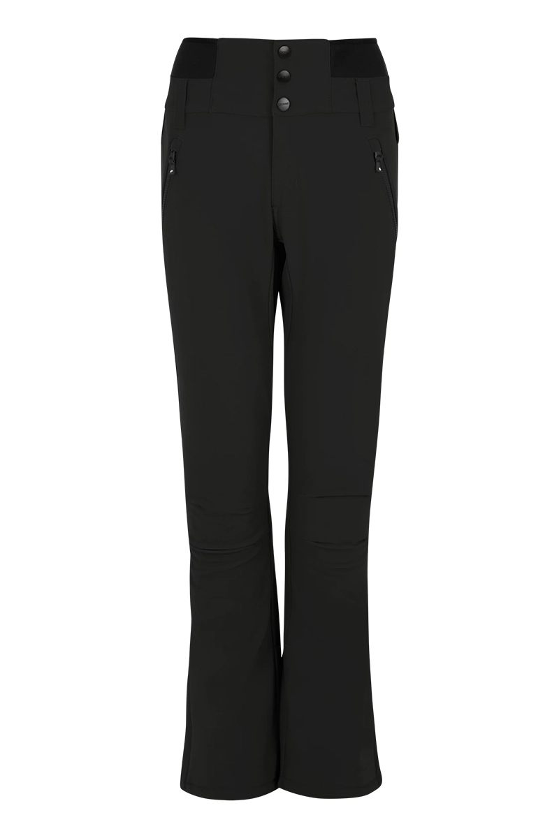 Wintersport dames strechbroek zwart