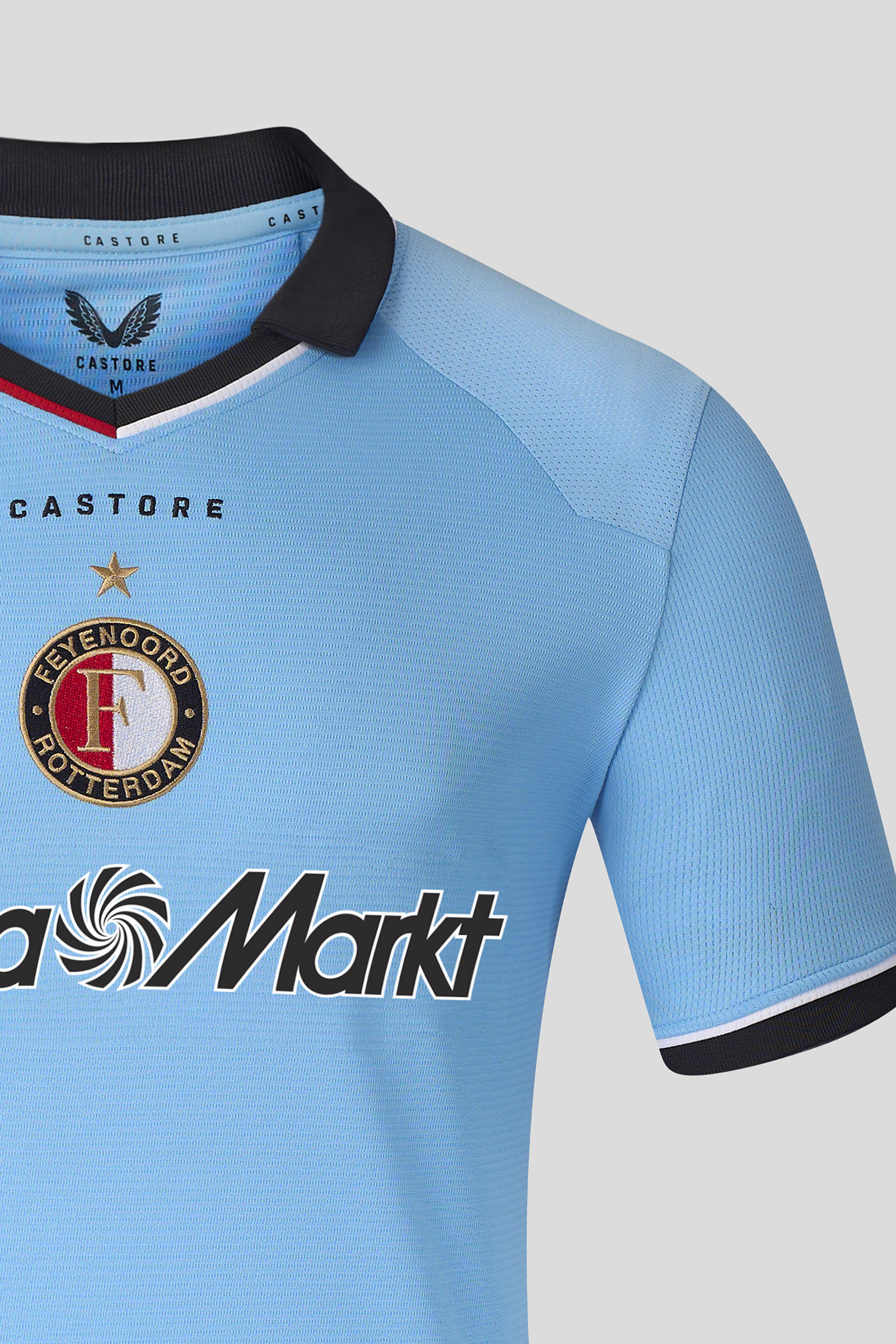 Voetbal jongens t-shirt km blauw