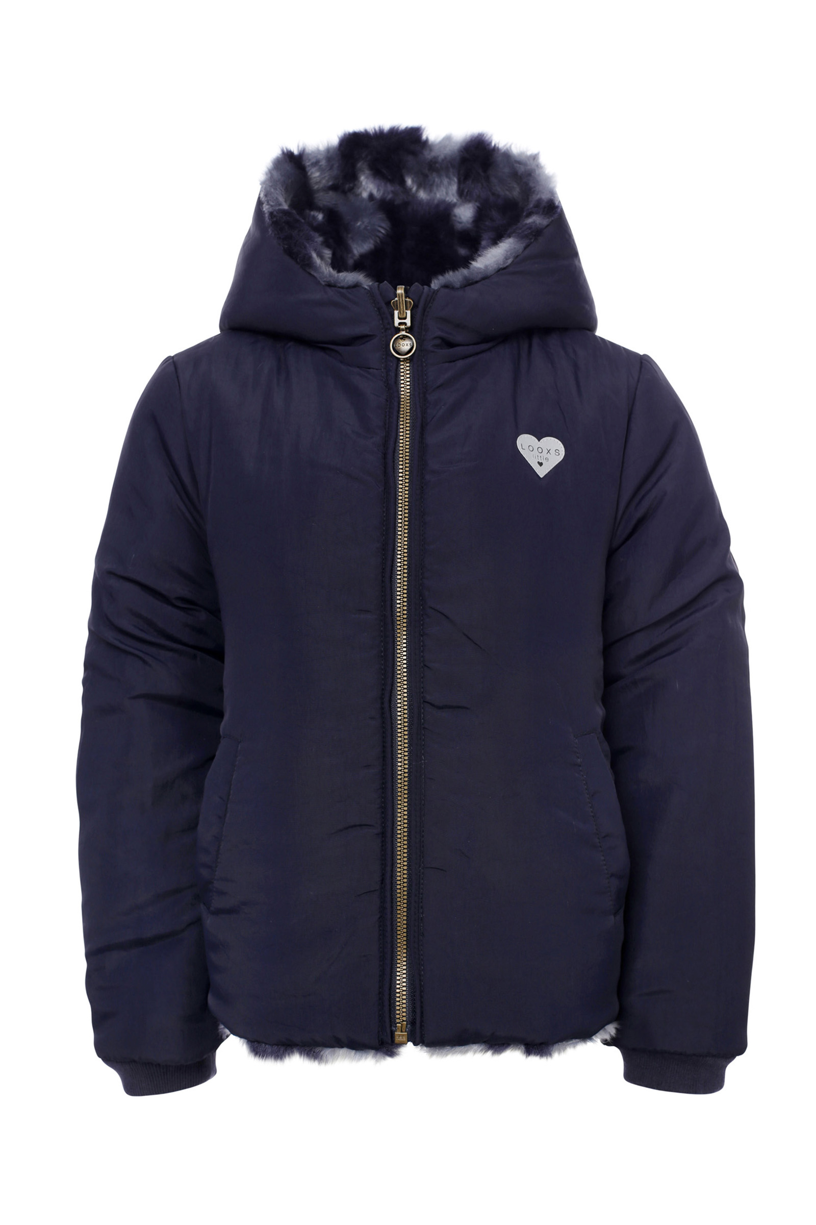 Meisjes jas blauw