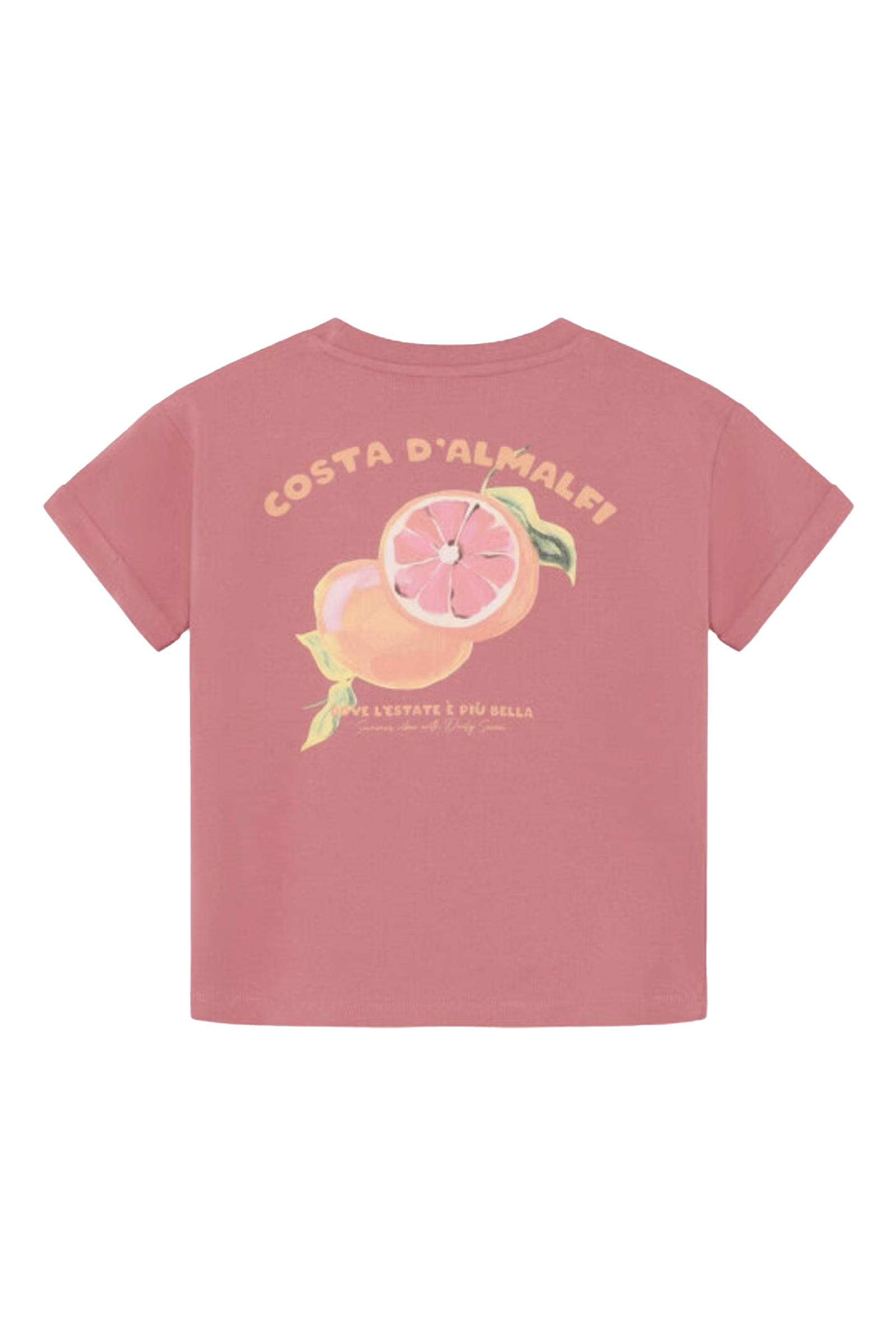Meisjes t-shirt korte mouw rose