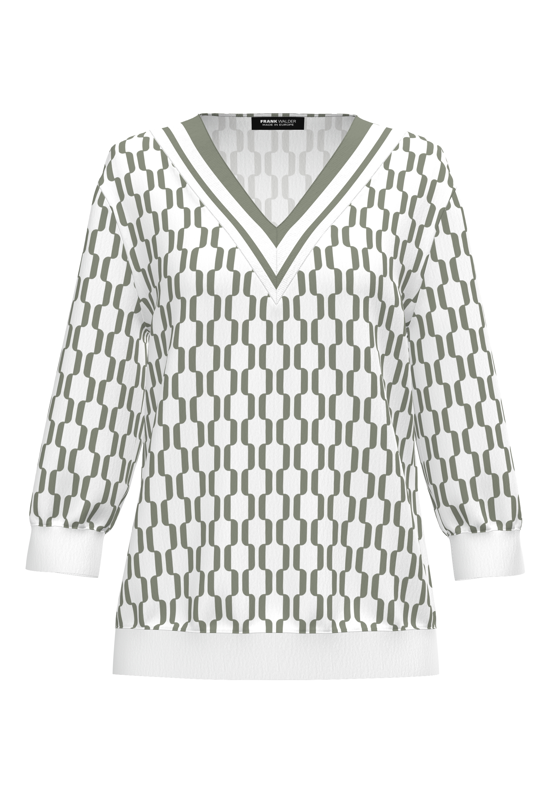 Dames blouse lange mouw groen