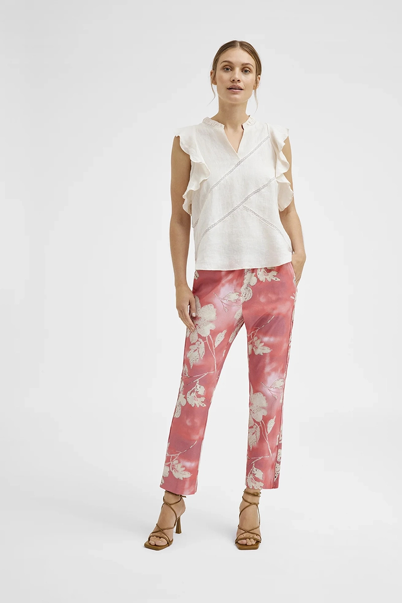 Dames top ecru