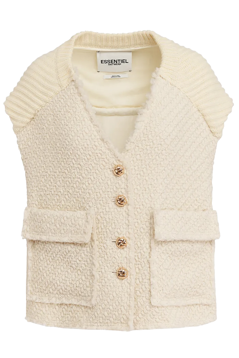 Dames gilet ecru