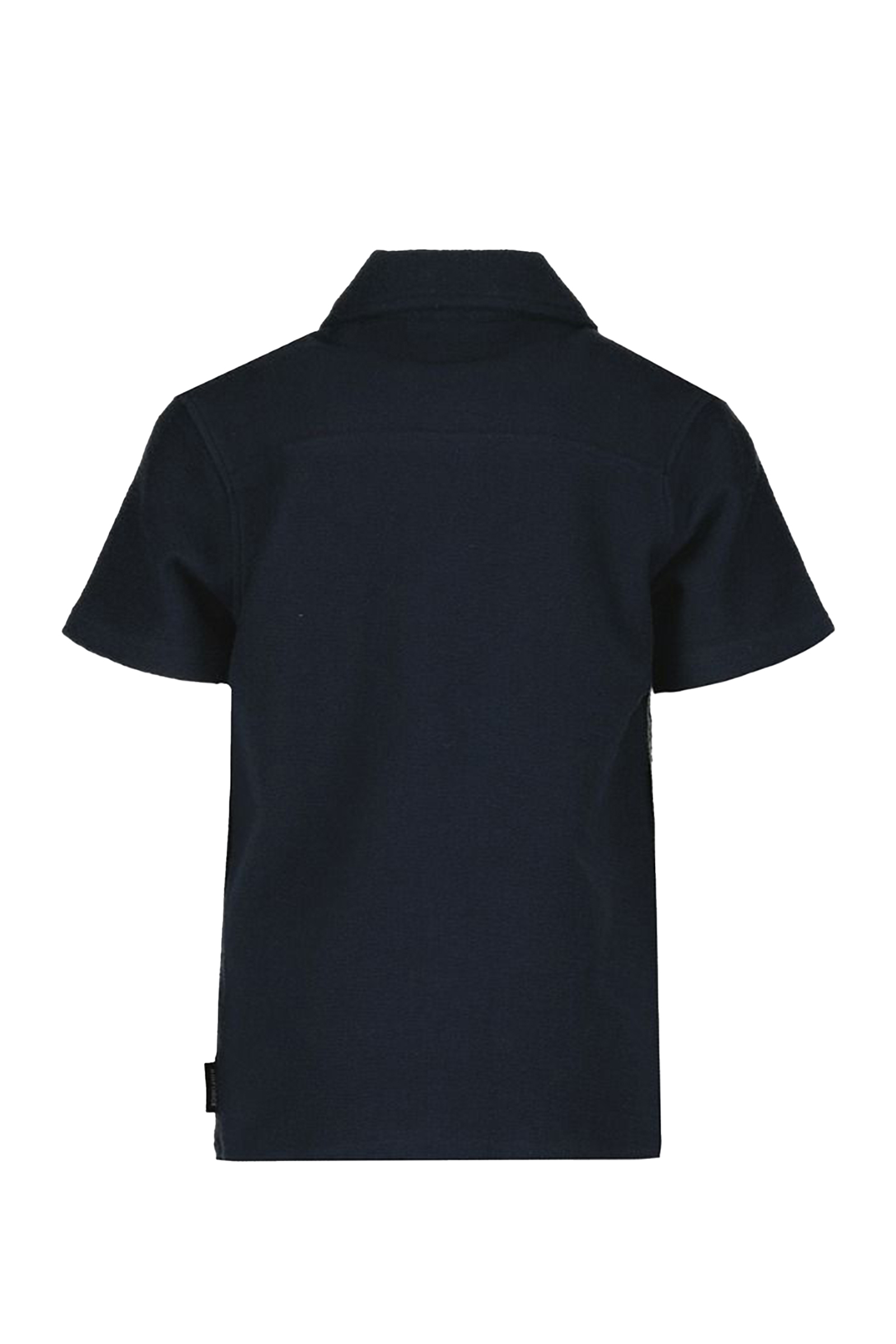 Jongens overhemd korte mouw blauw