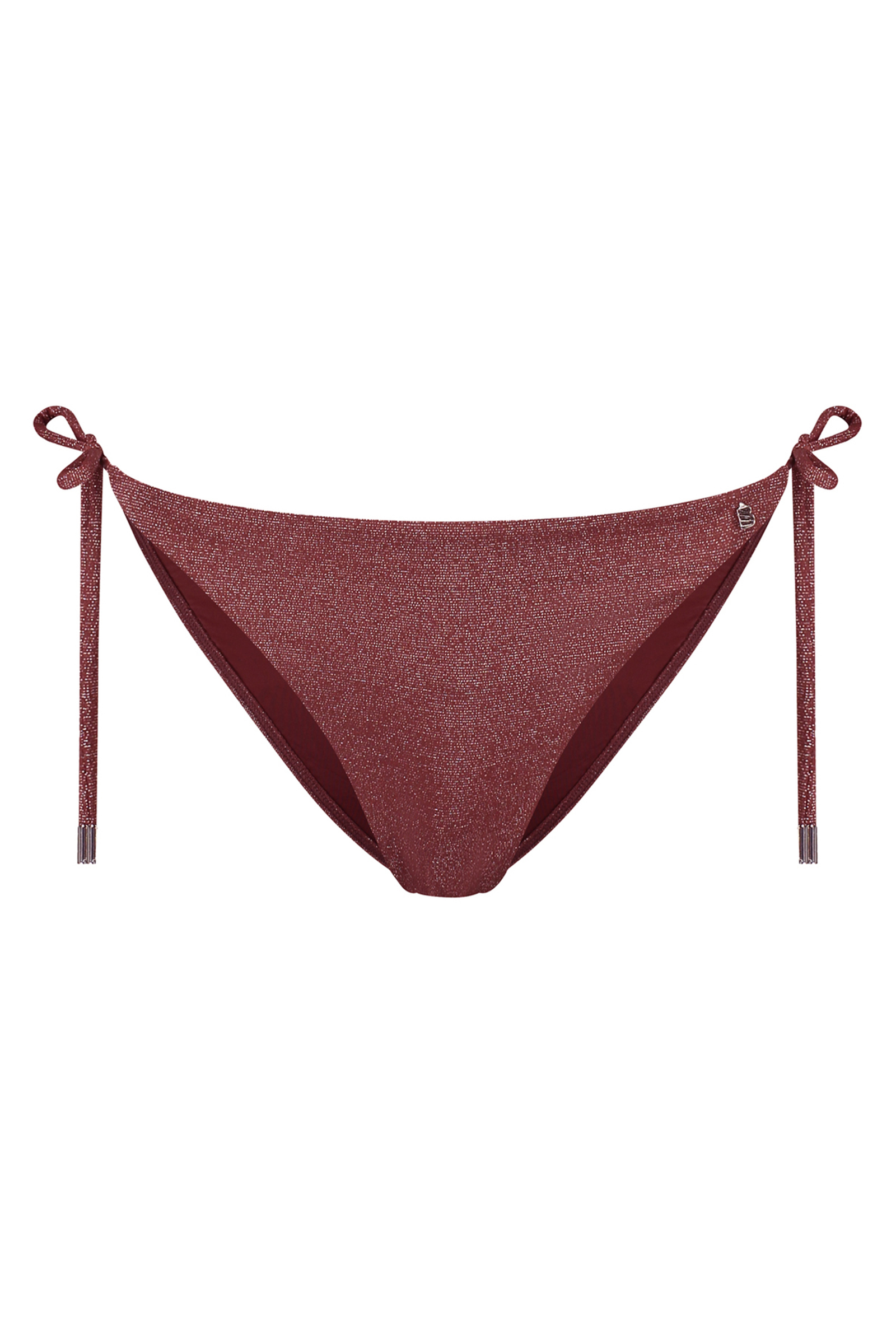 Bad/beach dames bikini slip bruin