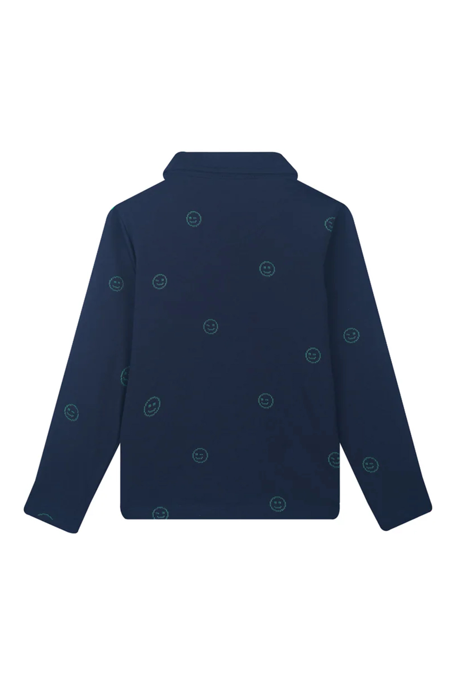 Jongens overhemd lange mouw blauw