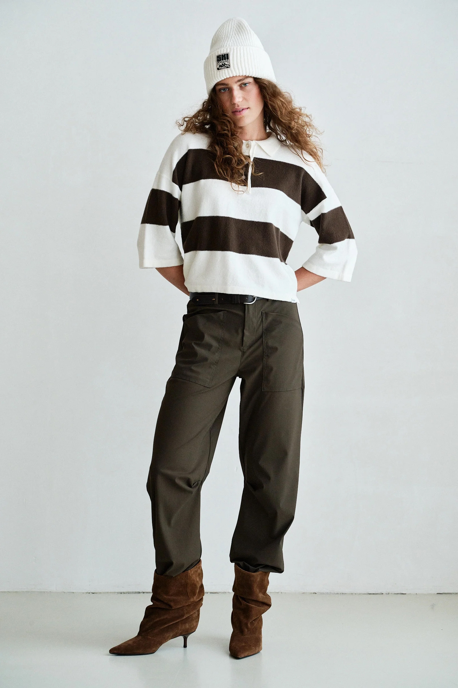 Dames broek bruin