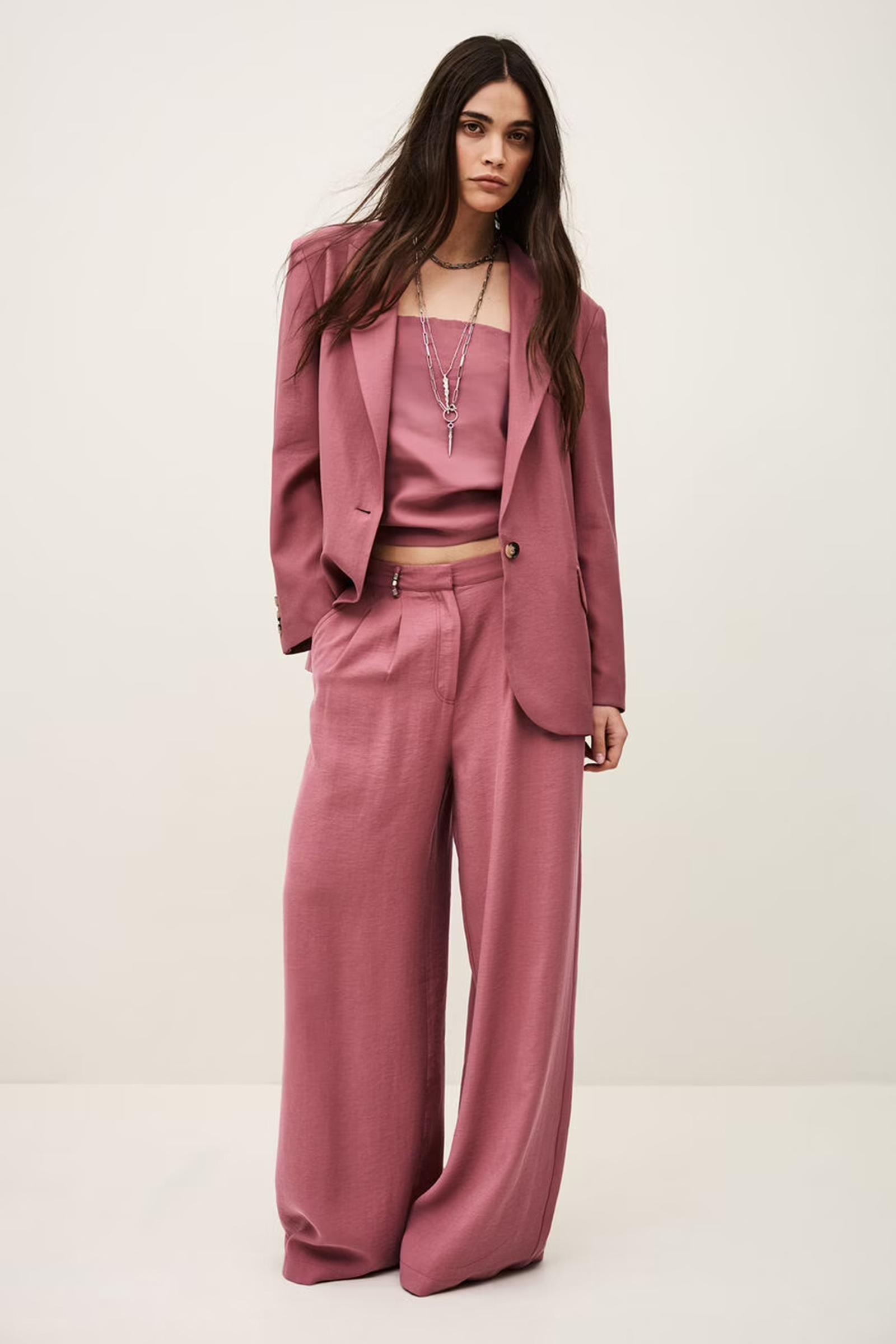 Dames blazer rose