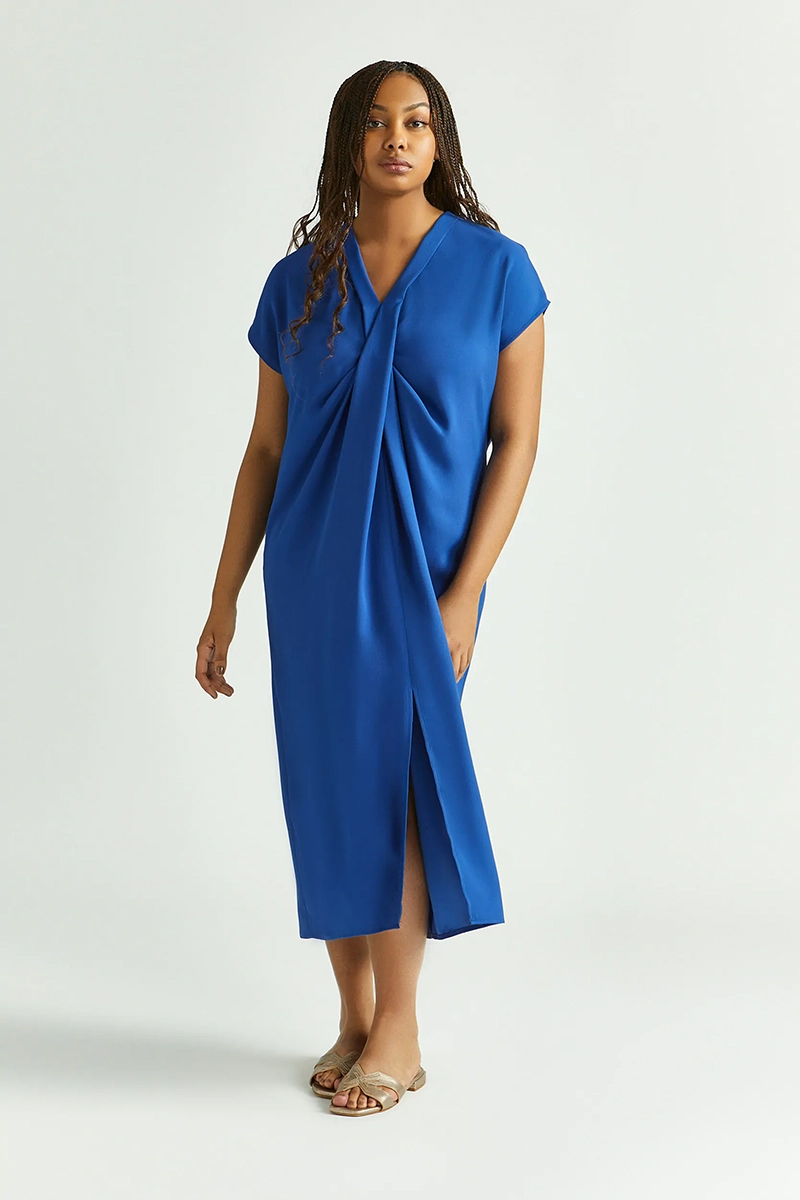Dames jurk blauw