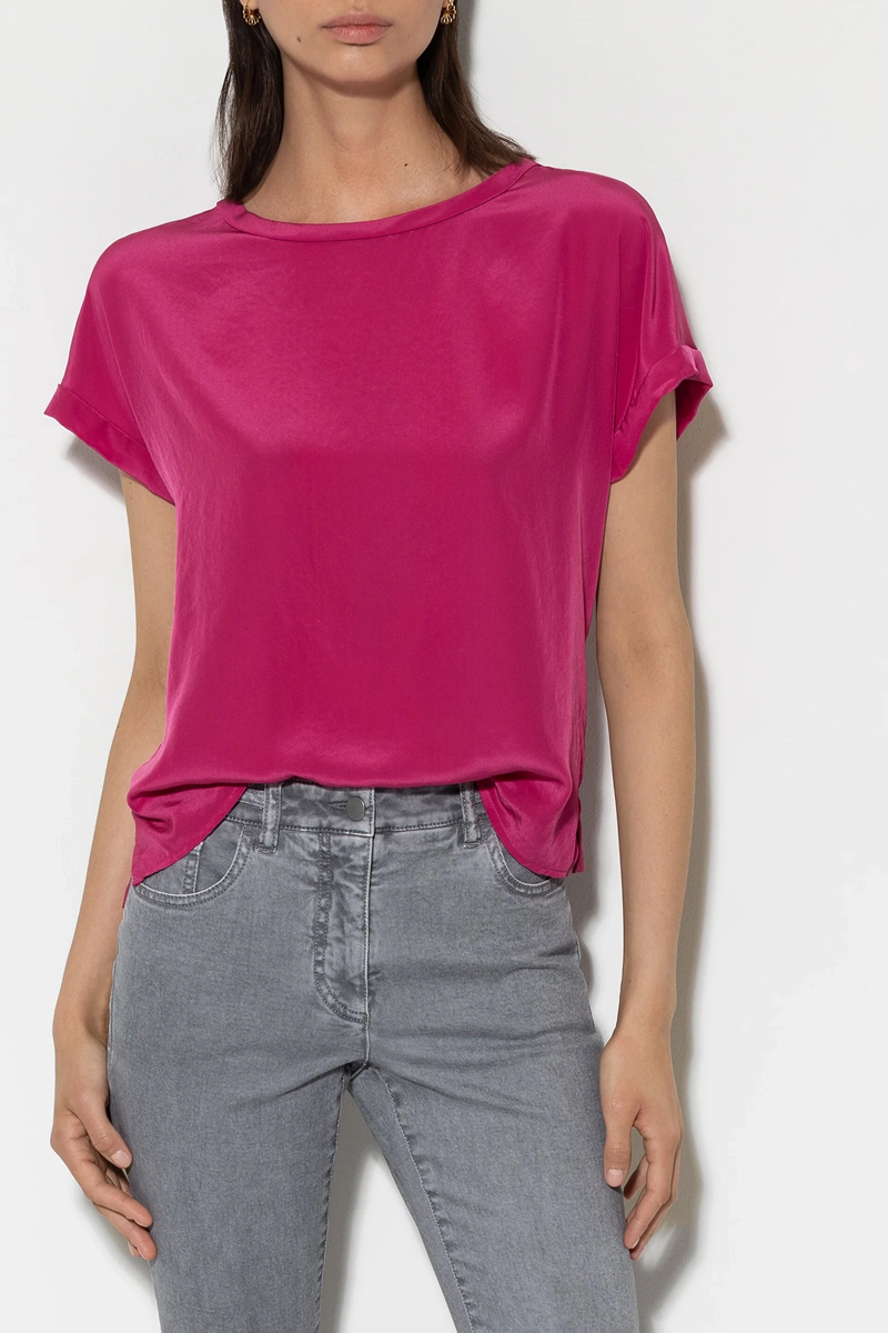 Dames t-shirt korte mouw rose