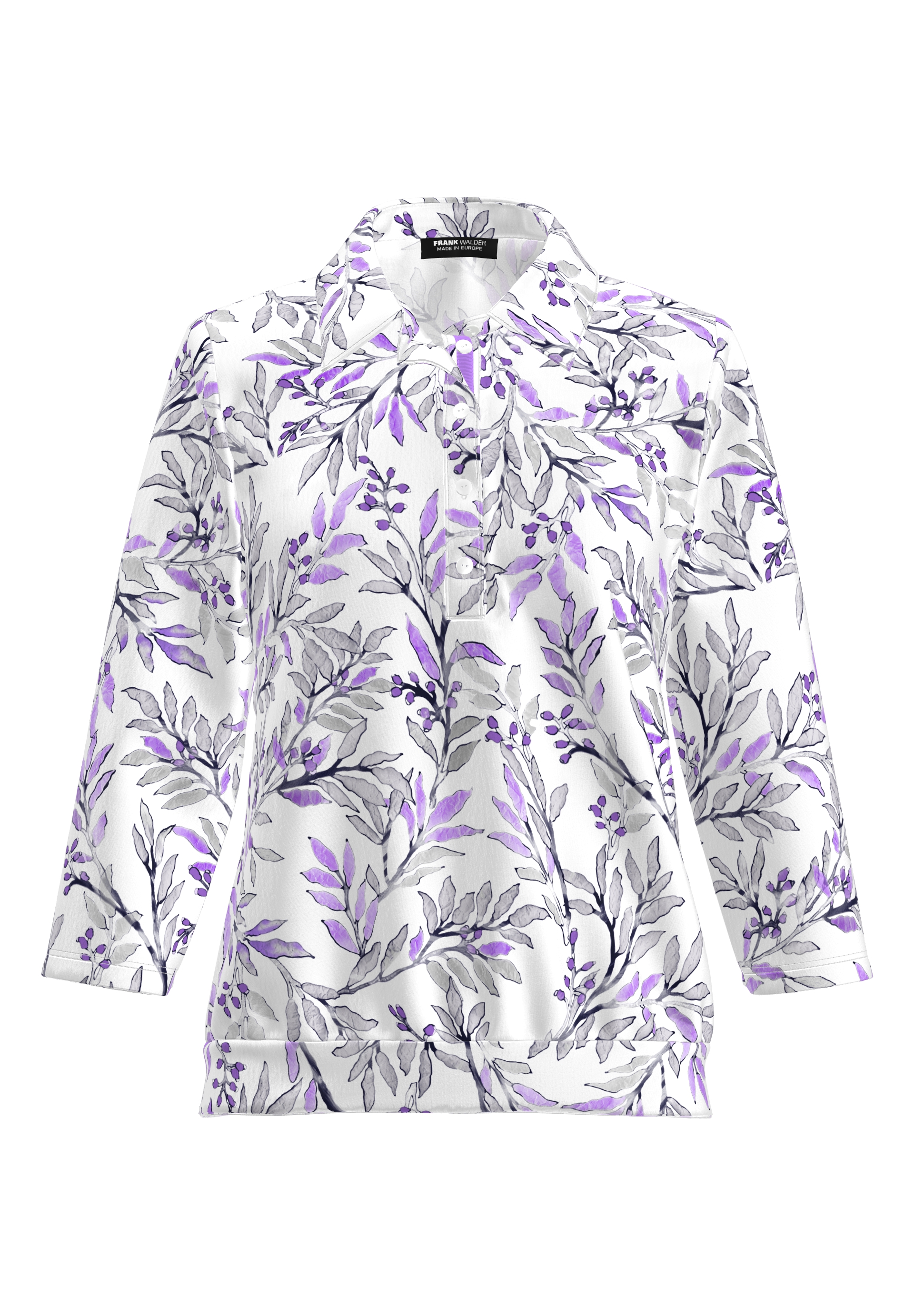 Dames t-shirt lange mouw paars