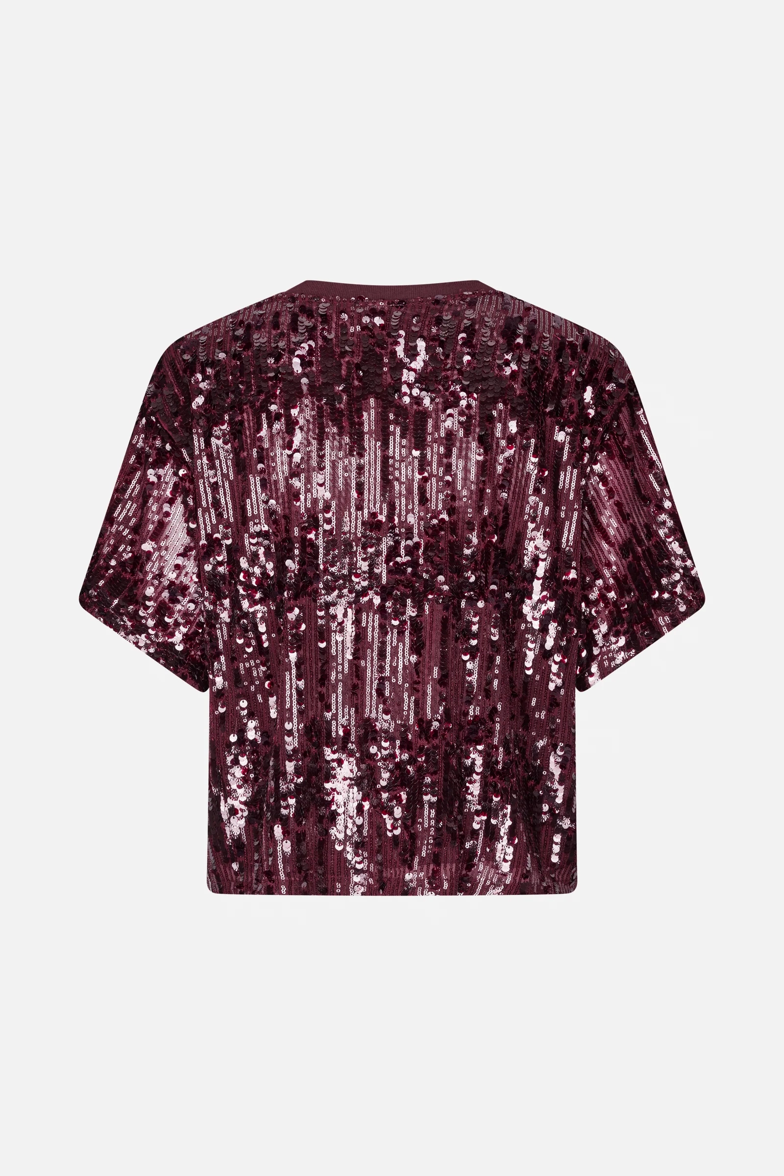 Dames t-shirt korte mouw paars
