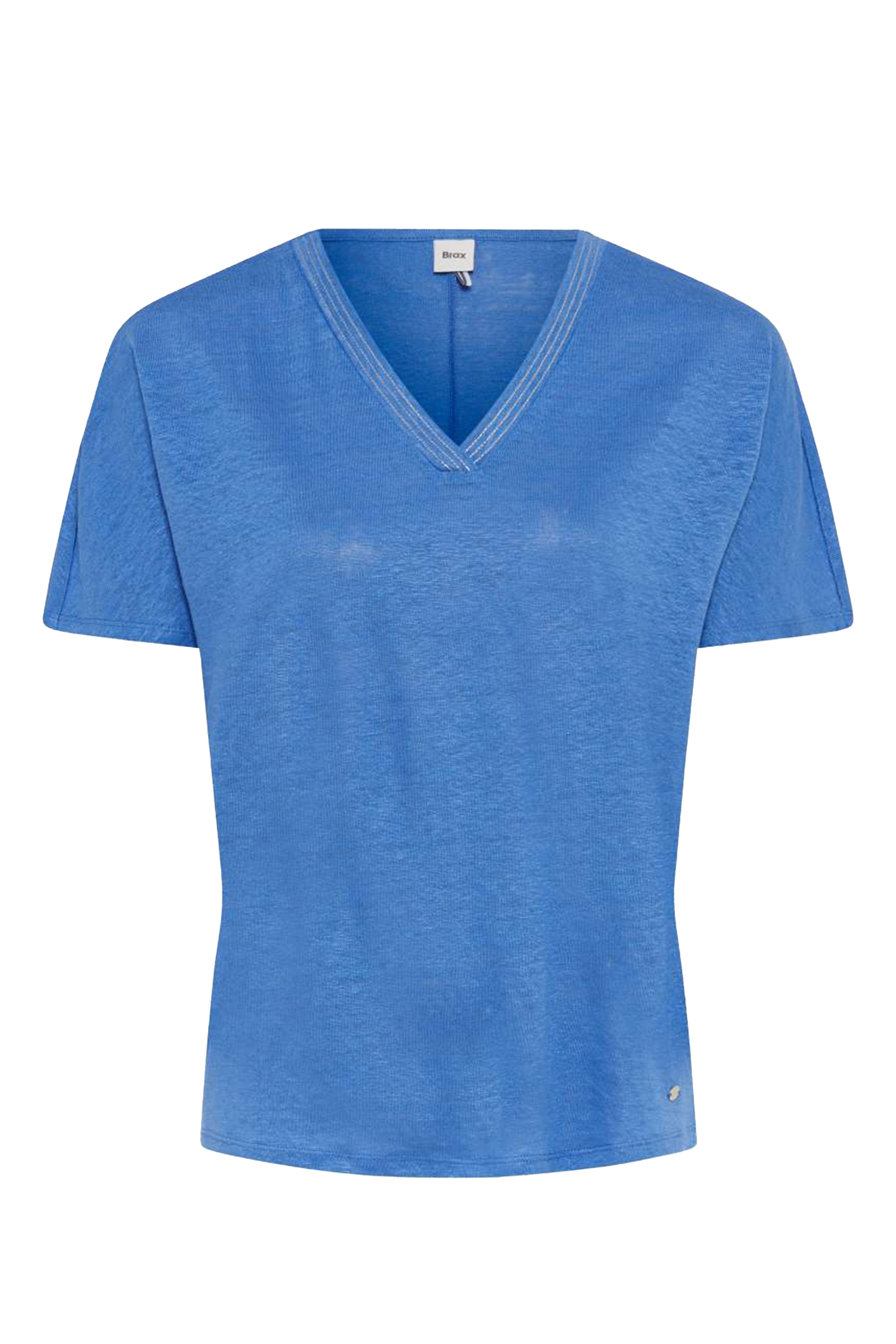 Dames t-shirt korte mouw blauw
