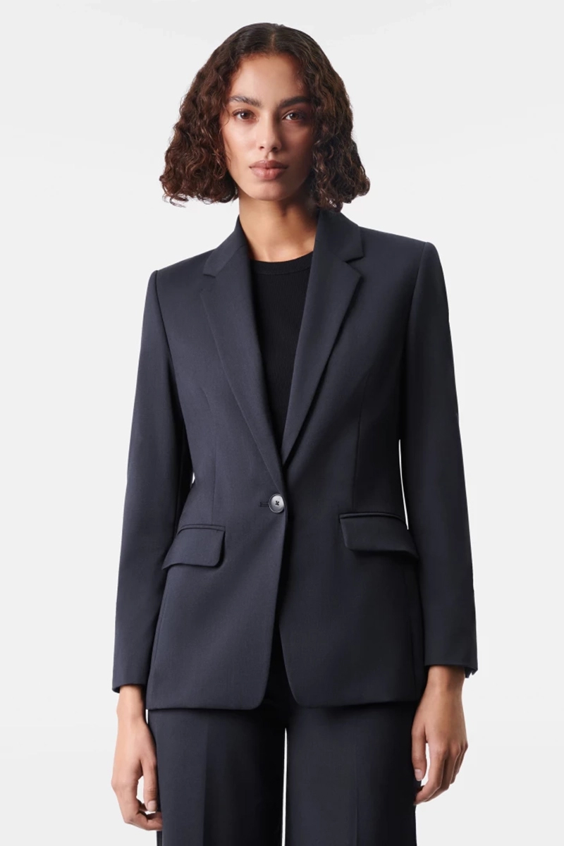 Dames blazer blauw
