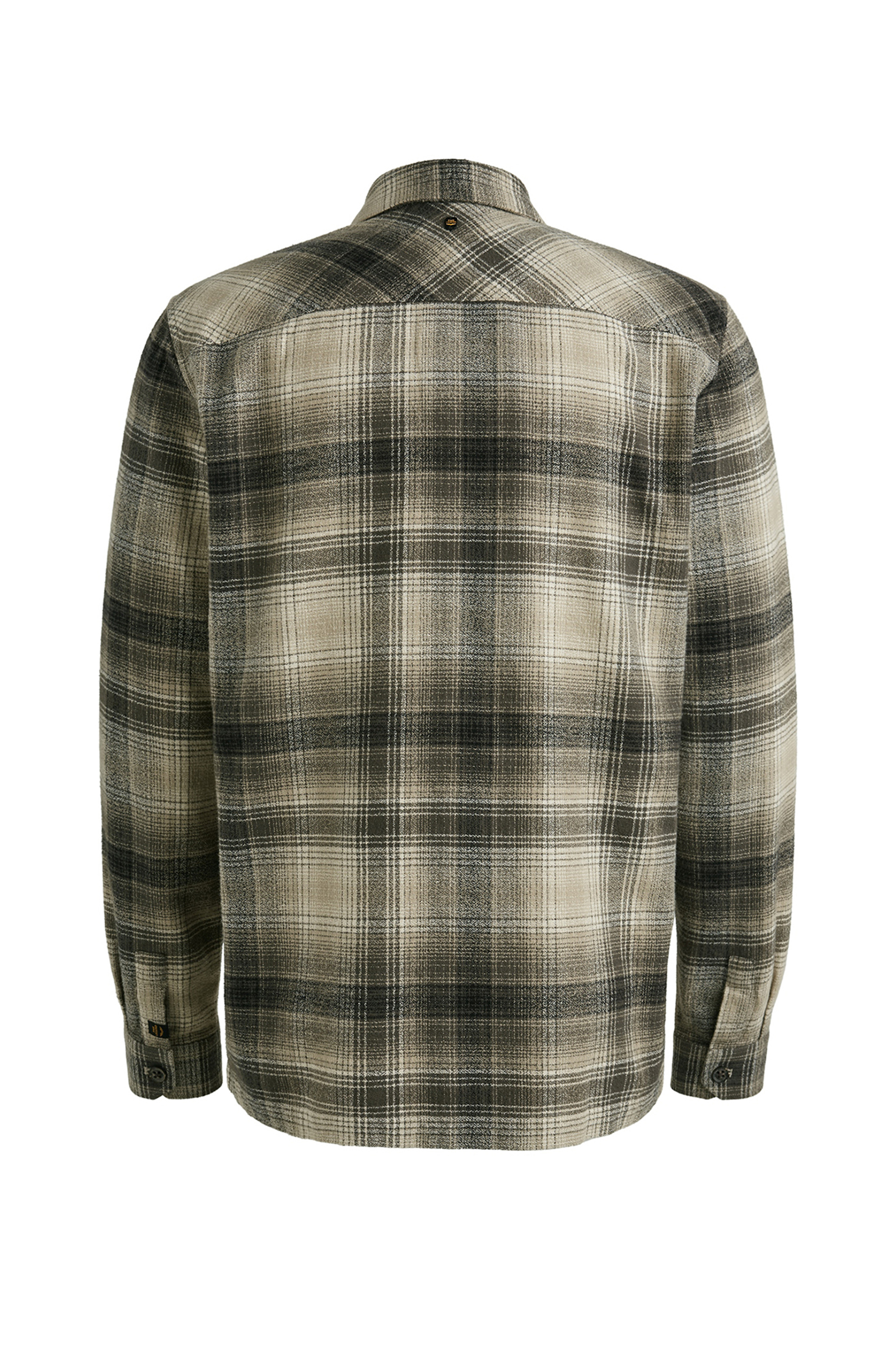 Heren overhemd lm casual bruin