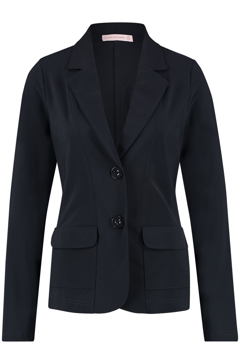 Studio Anneloes Clean blazer Blauw-1 1